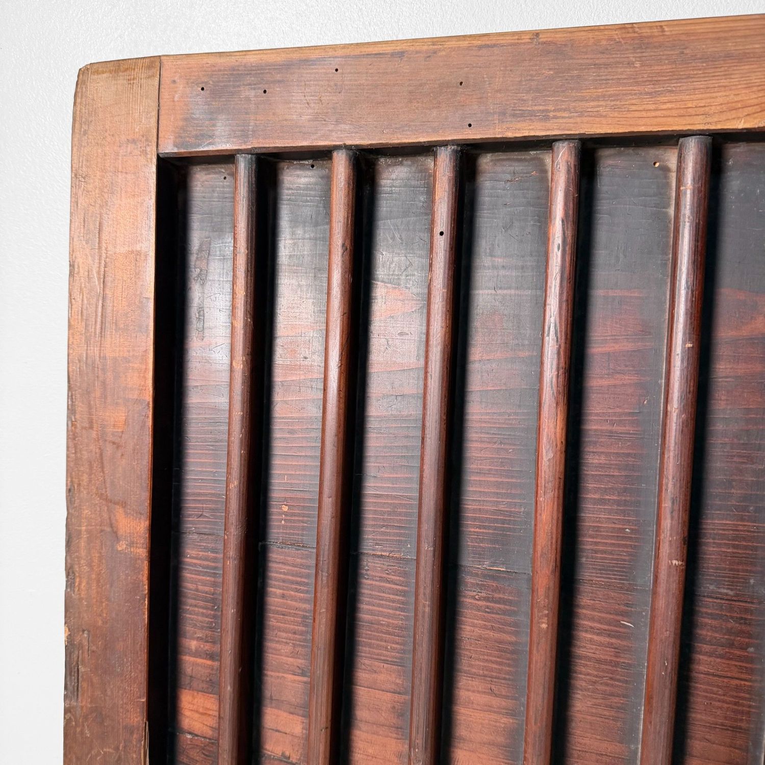 Antieke Japans Houten Wandcecoratie, Roosterdeur, ca. 1890