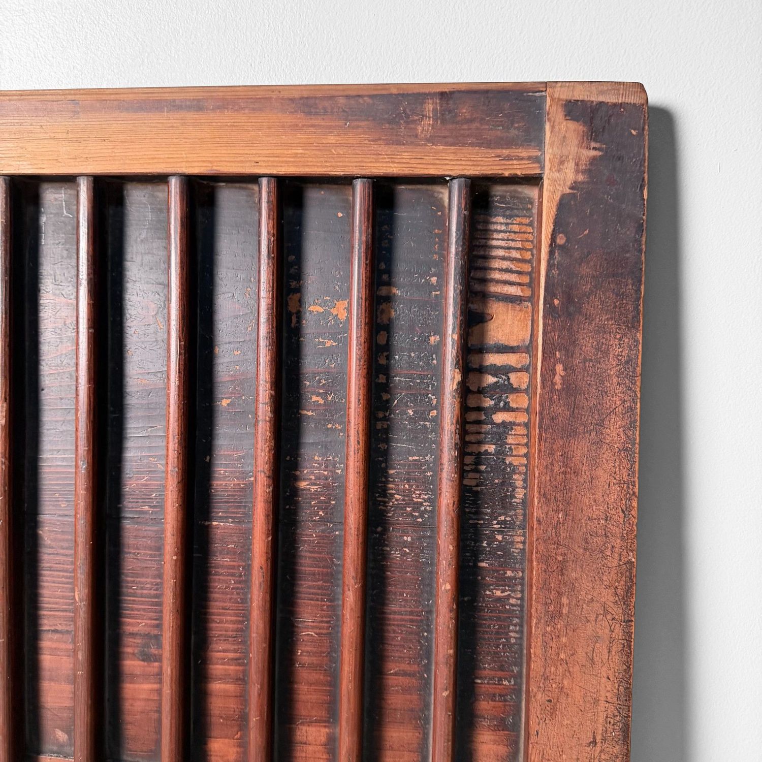 Antieke Japans Houten Wandcecoratie, Roosterdeur, ca. 1890