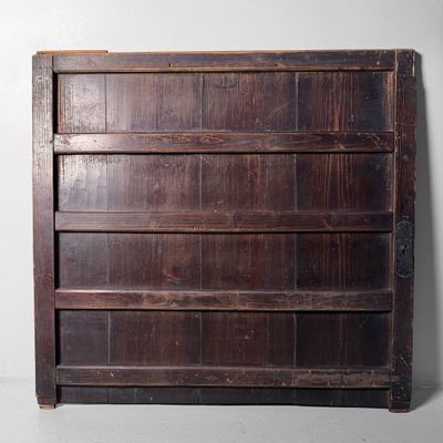 Antieke Japanse Wanddecoratie, Houten Deurpaneel, ca. 1890