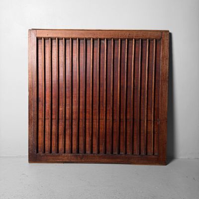 Antique Japanese Wooden Wall Panel, Lattice Door, ca. 1890