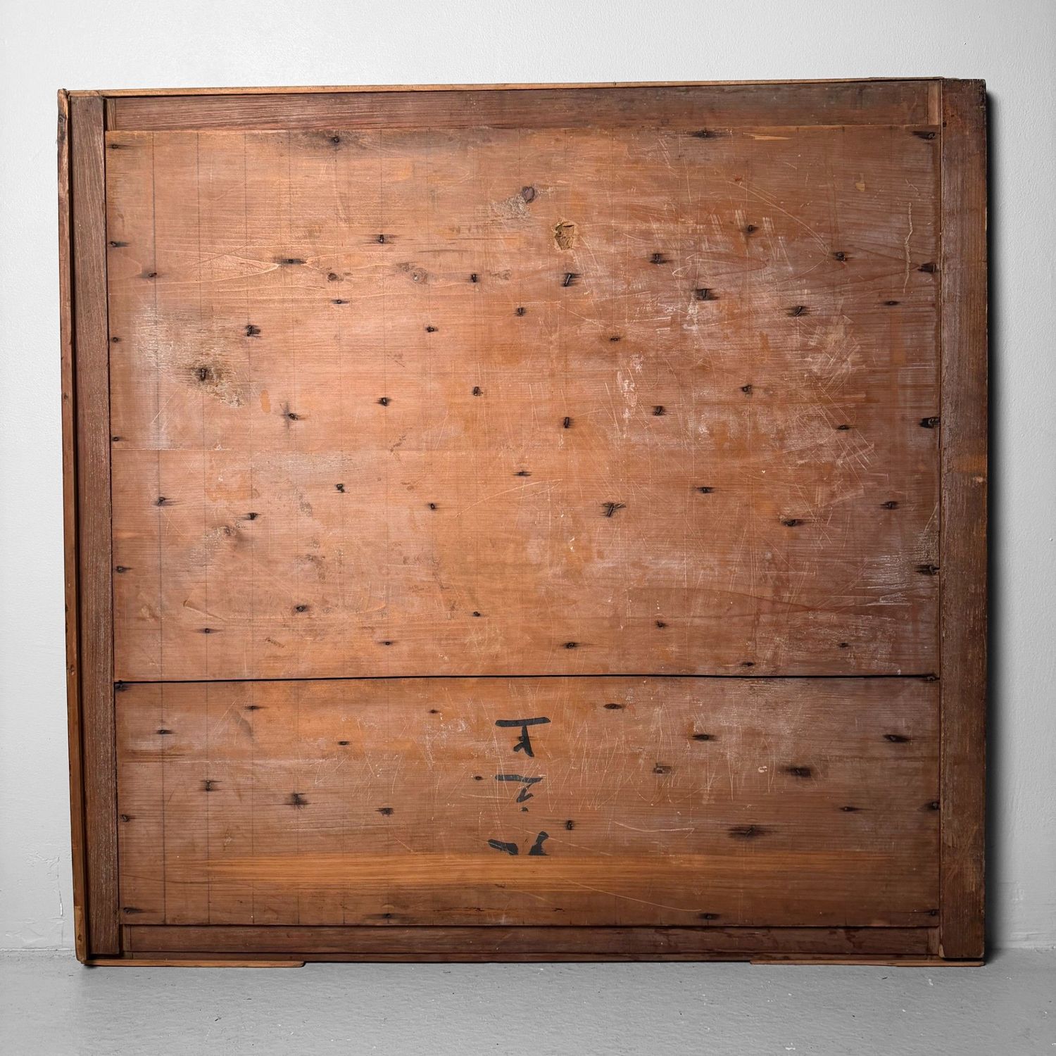 Antieke Japans Houten Wandcecoratie, Roosterdeur, ca. 1890