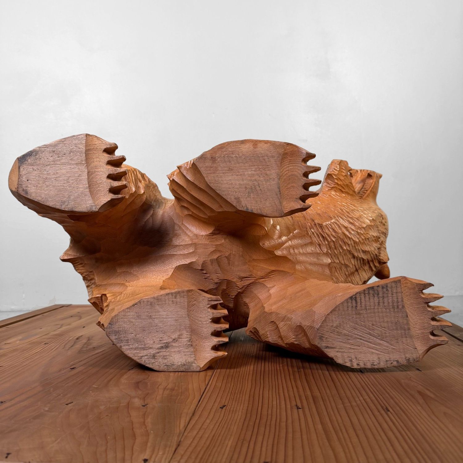 Ainu Houten Beer uit Hokkaido, Handgesculpteerd, 1970s