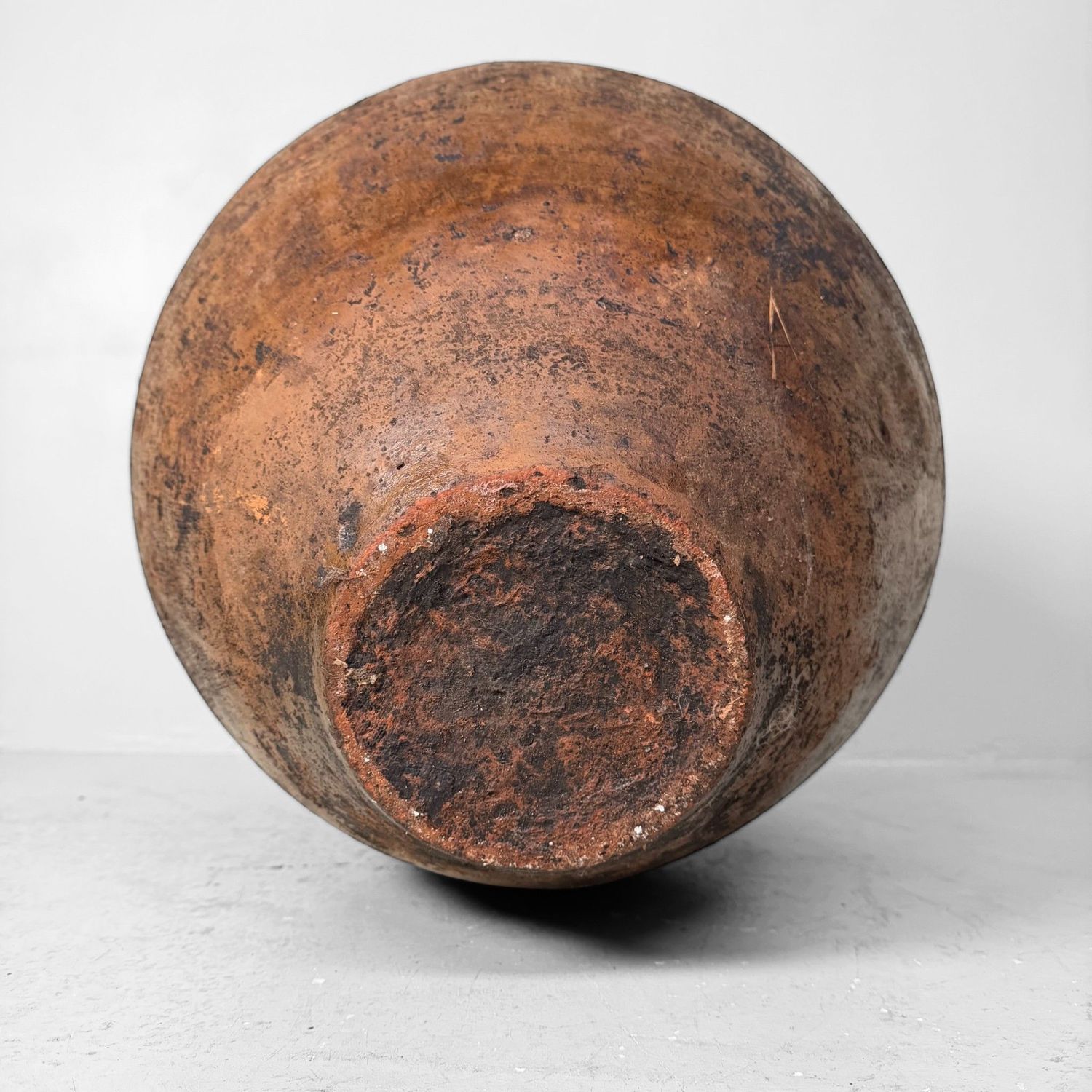 Antique Terracotta Jar, Large Olive Oil Amphora, Portugal, 1900–1930