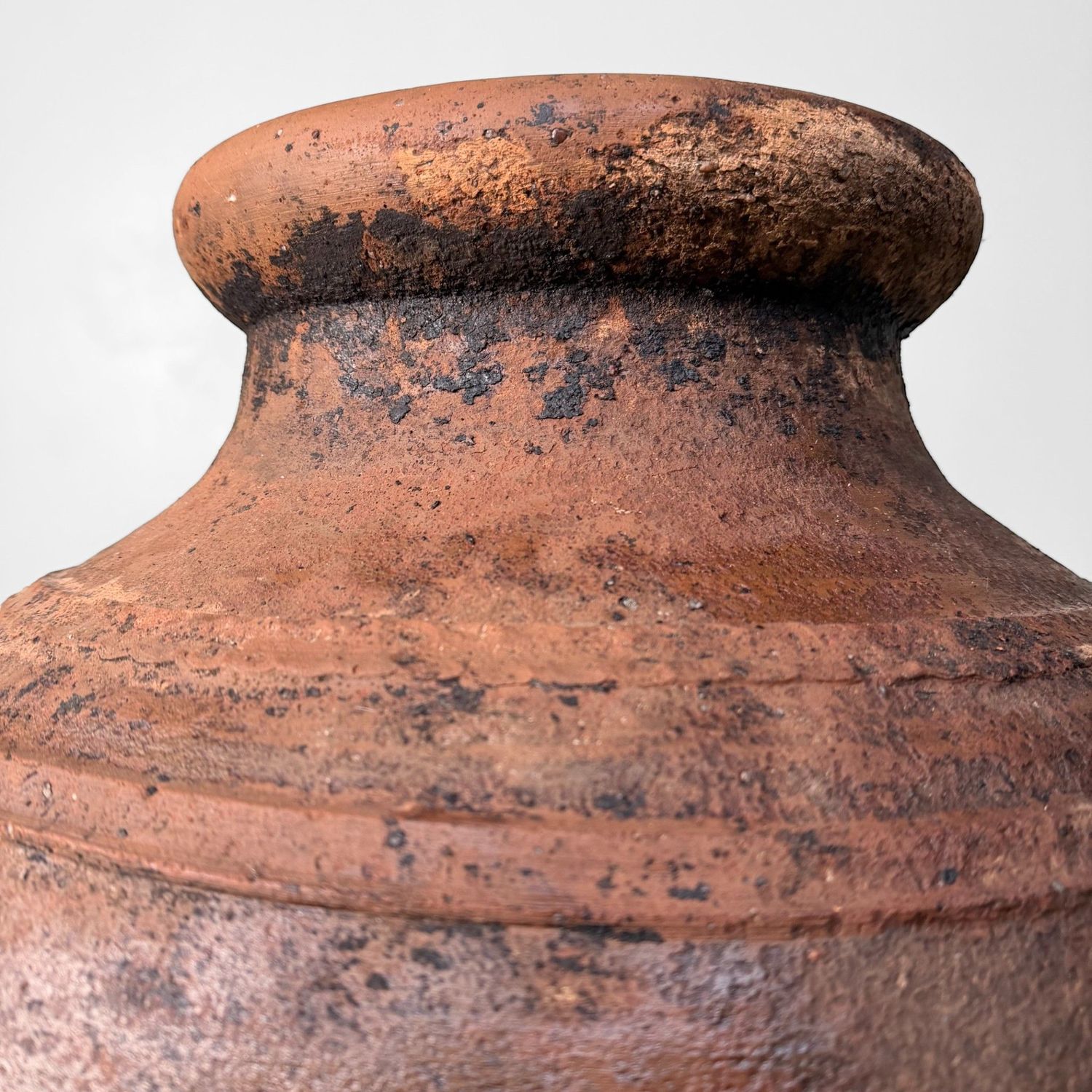 Antique Terracotta Jar, Large Olive Oil Amphora, Portugal, 1900–1930