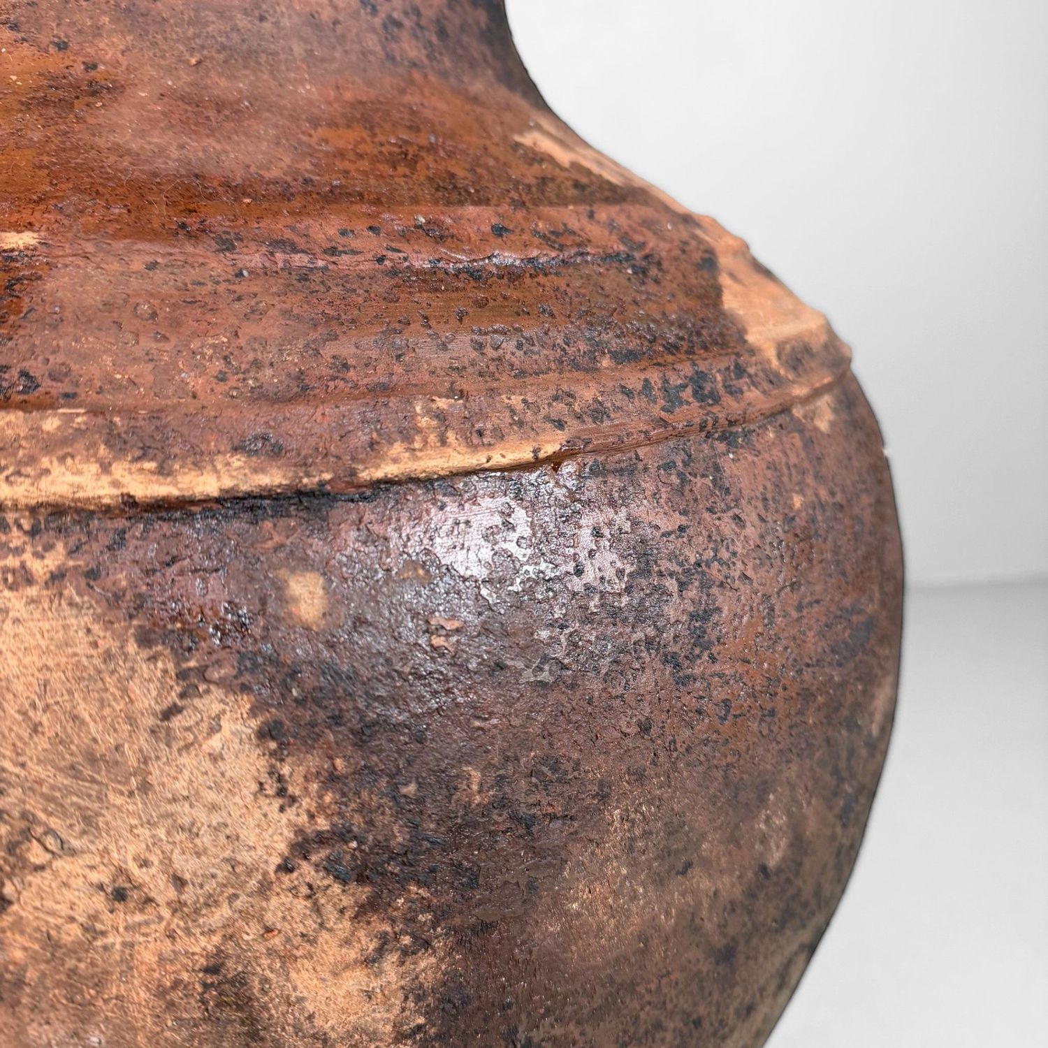 Antique Terracotta Jar, Large Olive Oil Amphora, Portugal, 1900–1930