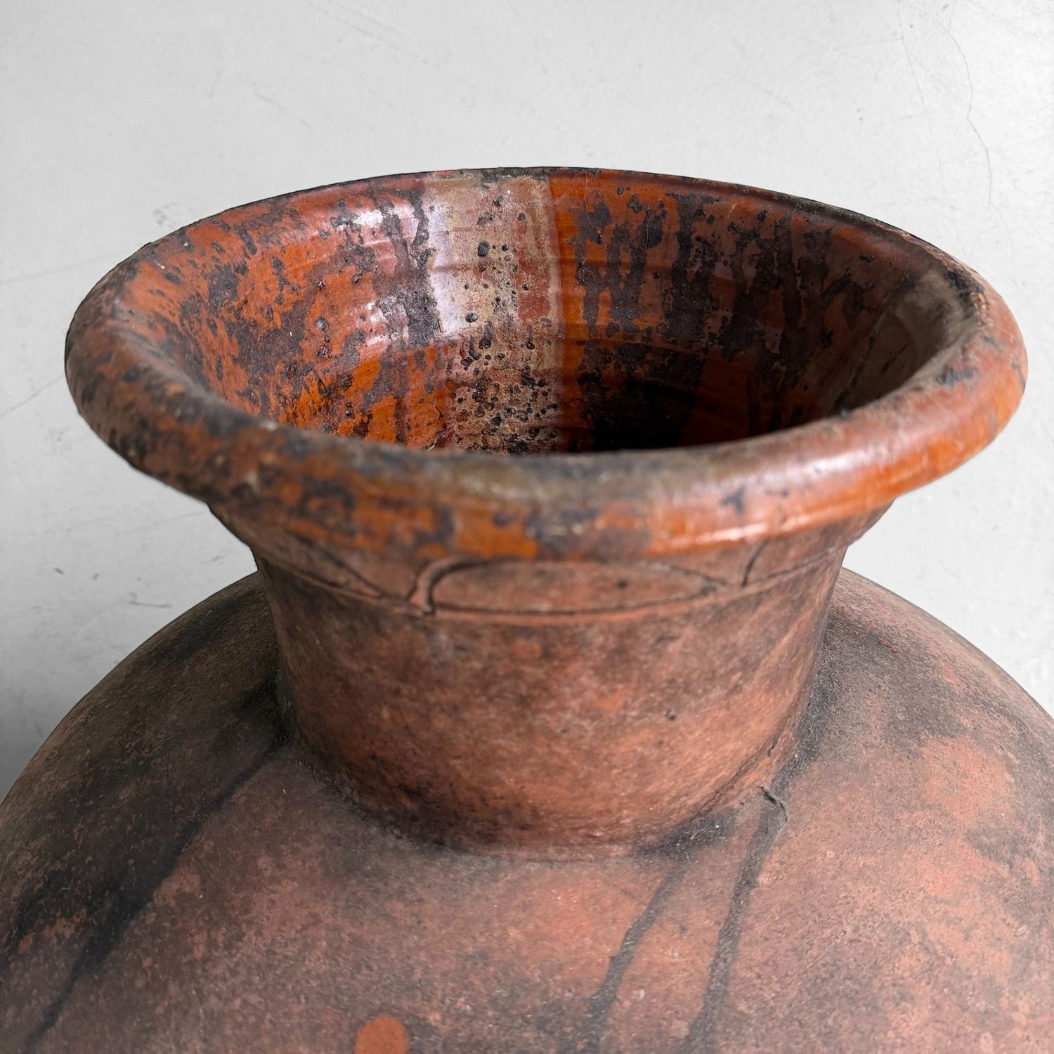 Antique Terracotta Jar, Olive Oil Amphora, Portugal, 1900–1930
