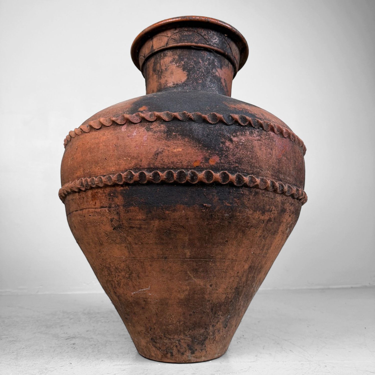 Antique Terracotta Jar, Olive Oil Amphora, Portugal, 1900–1930