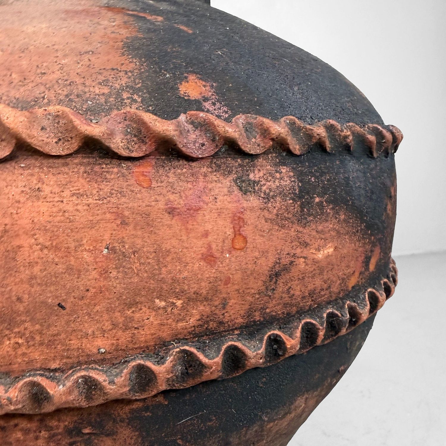 Antique Terracotta Jar, Olive Oil Amphora, Portugal, 1900–1930
