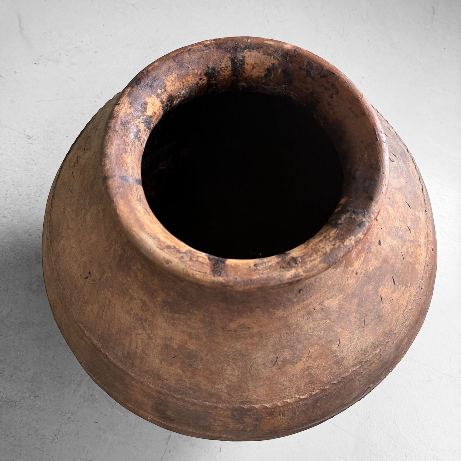 Antique Terracotta Jar, Large Olive Oil Amphora, Portugal, 1900–1930