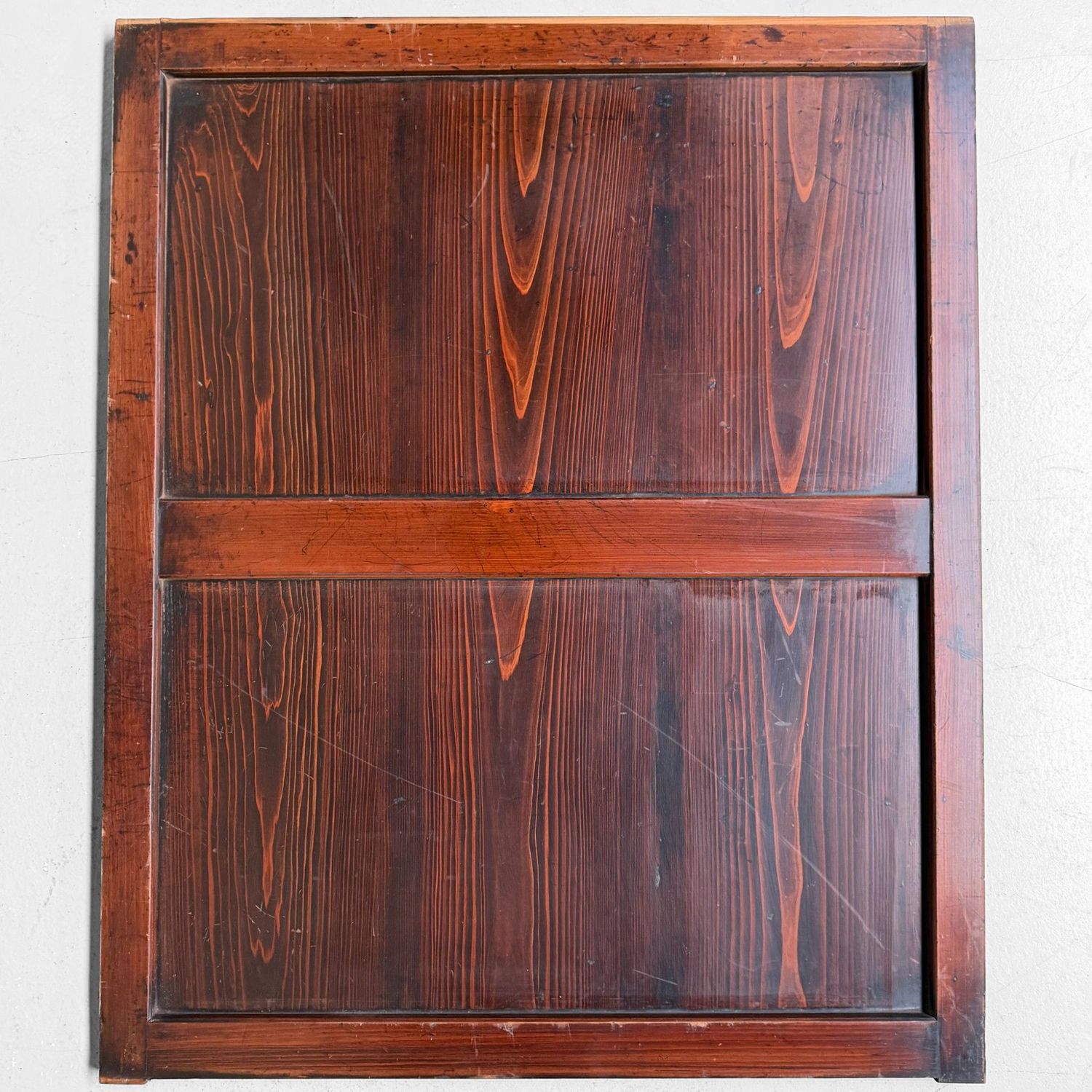 Japanese Wooden Door Panels, Minimalist Wall Decor, 1890s