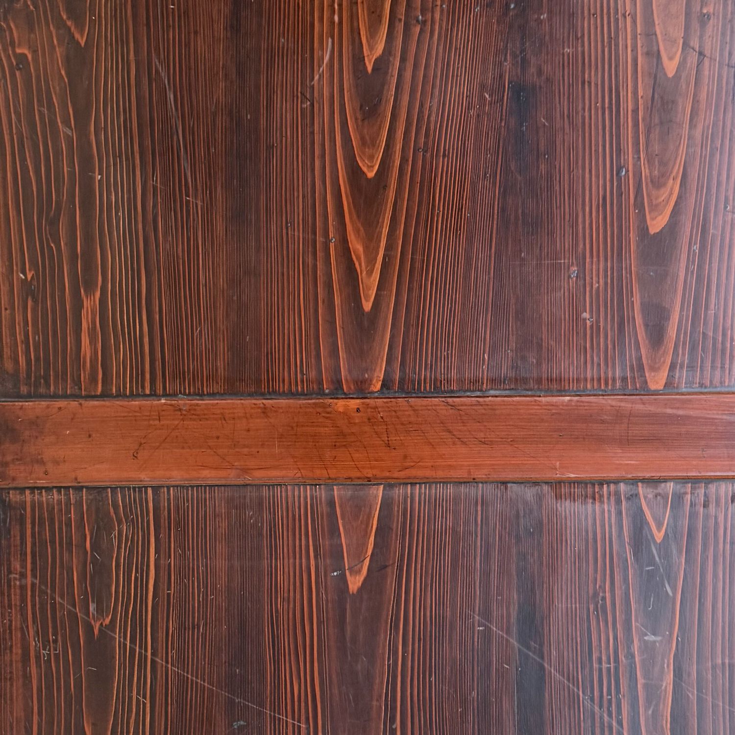 Japanese Wooden Door Panels, Minimalist Wall Decor, 1890s