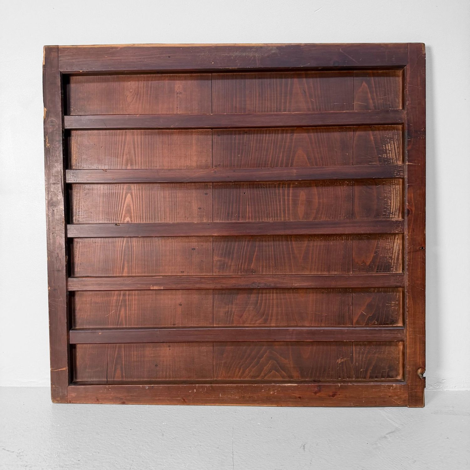 Japans Houten Deurpaneel, Minimalistische Wanddecoratie, 1890s