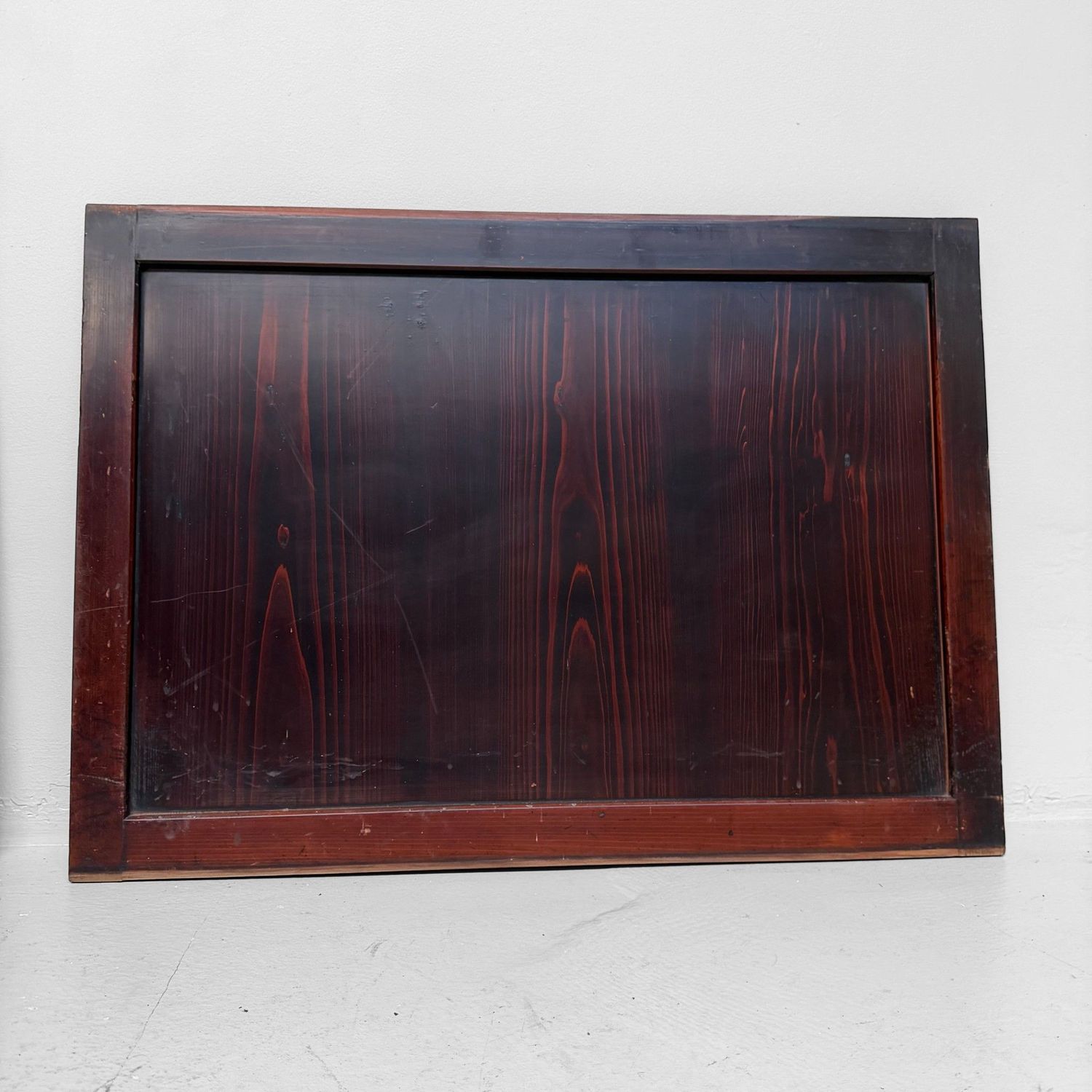 Japanese Wooden Door Panels, Minimalist Wall Décor, 1890s