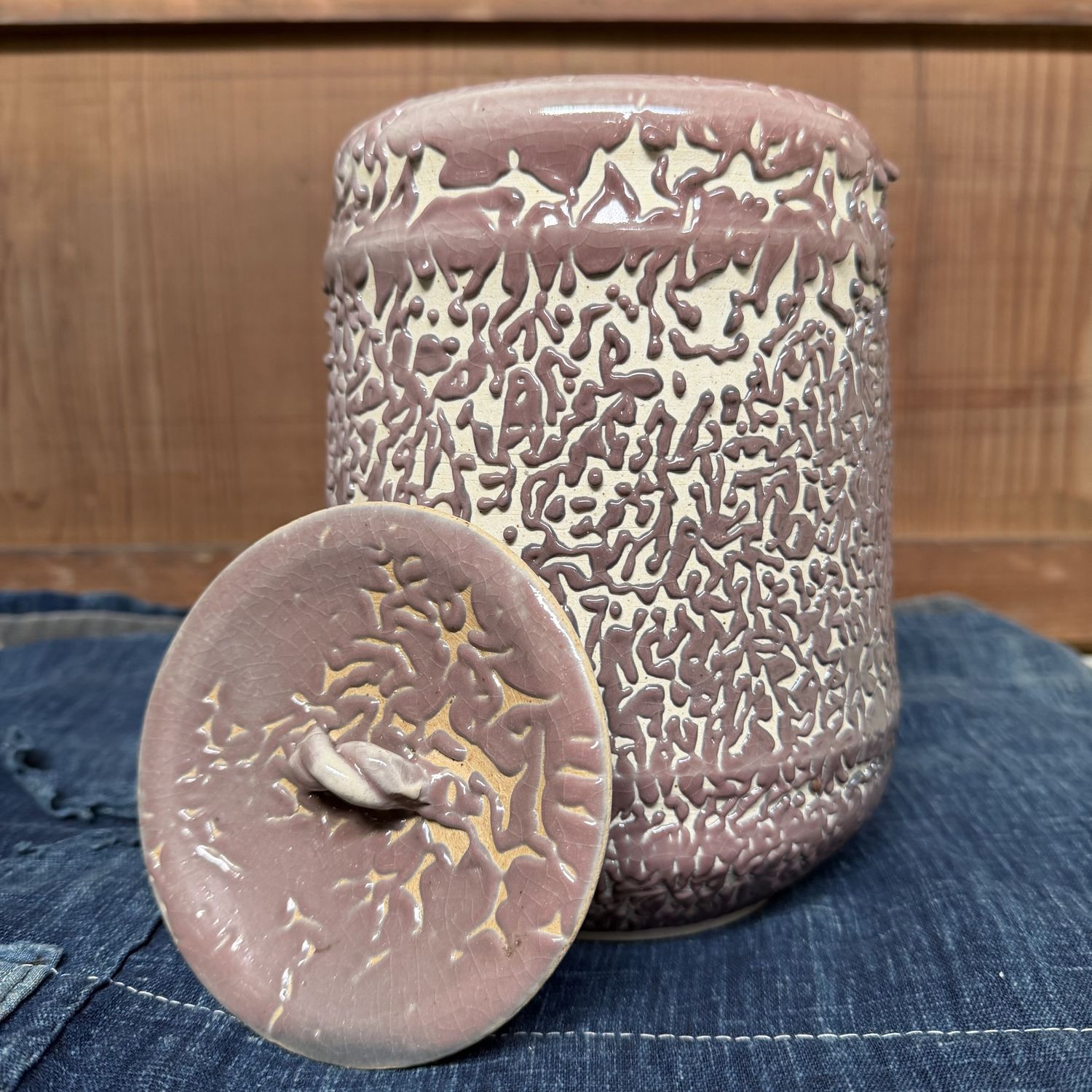 Mizusashi Water Jar for the Tea Ceremony – Noma Gazan, 1960s