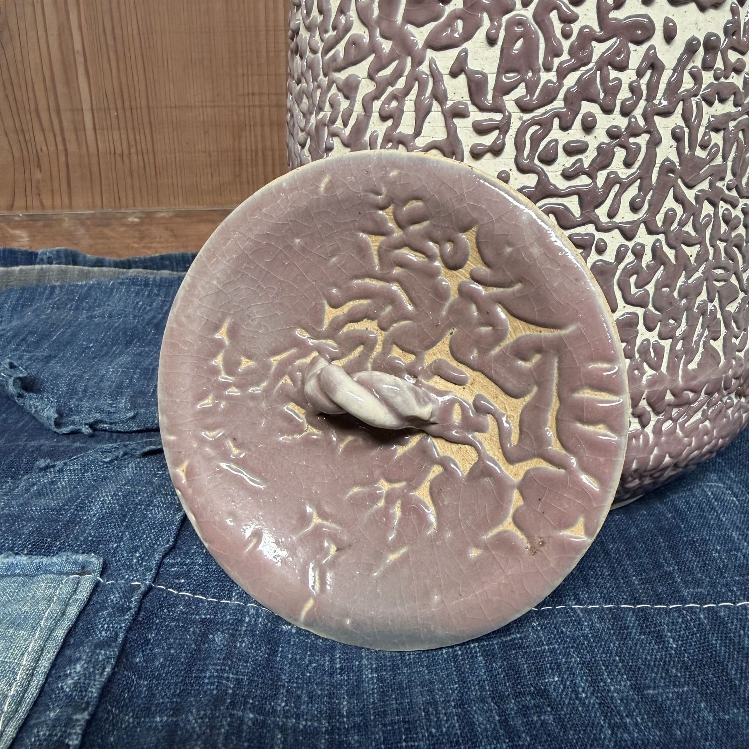 Mizusashi Water Jar for the Tea Ceremony – Noma Gazan, 1960s