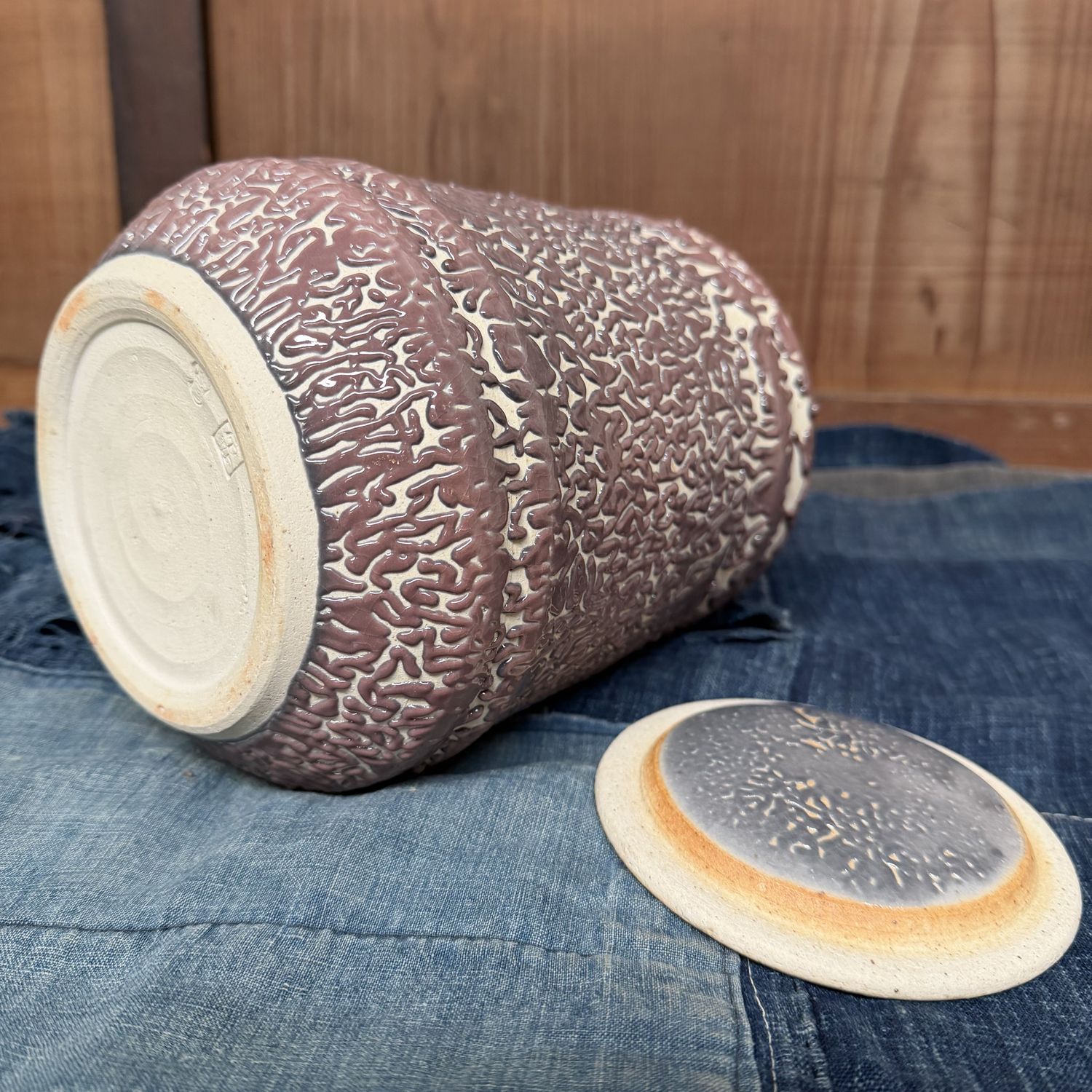 Mizusashi Water Jar for the Tea Ceremony – Noma Gazan, 1960s