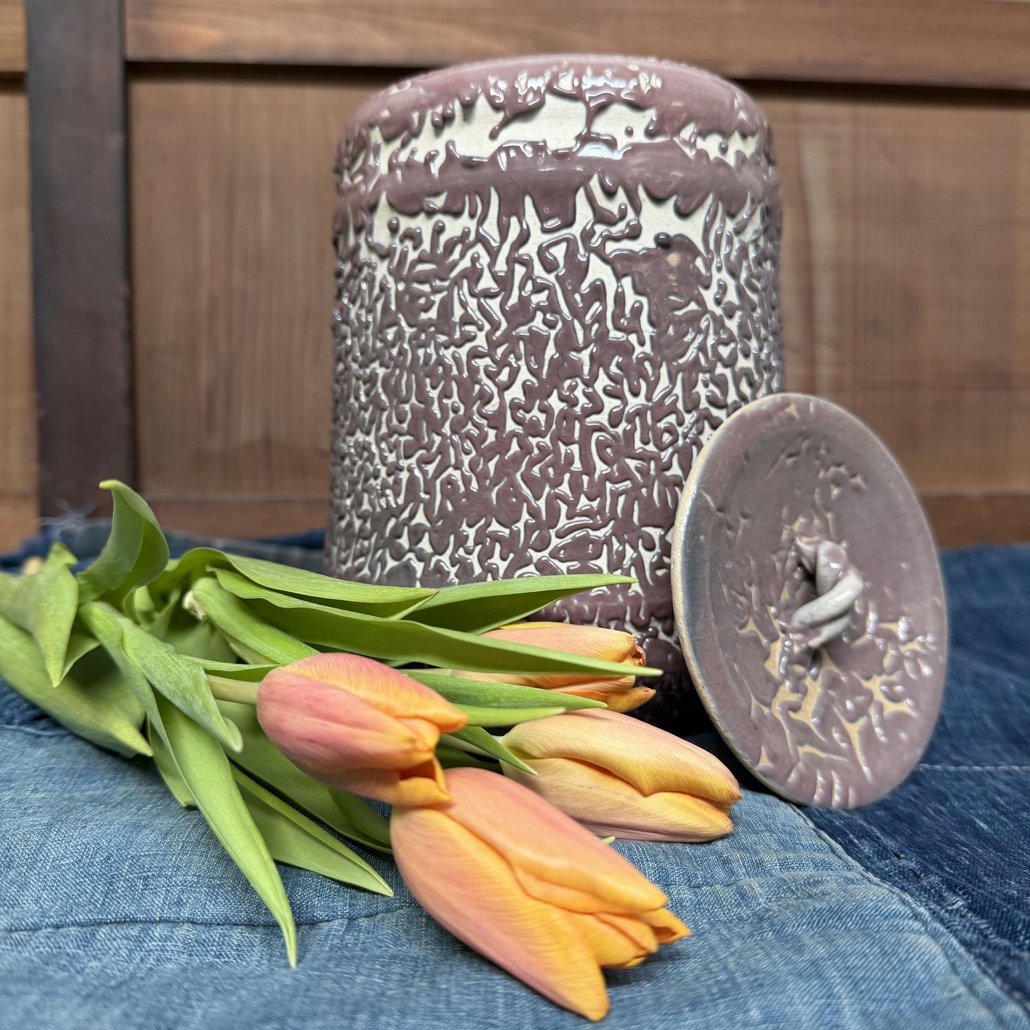 Mizusashi Water Jar for the Tea Ceremony – Noma Gazan, 1960s