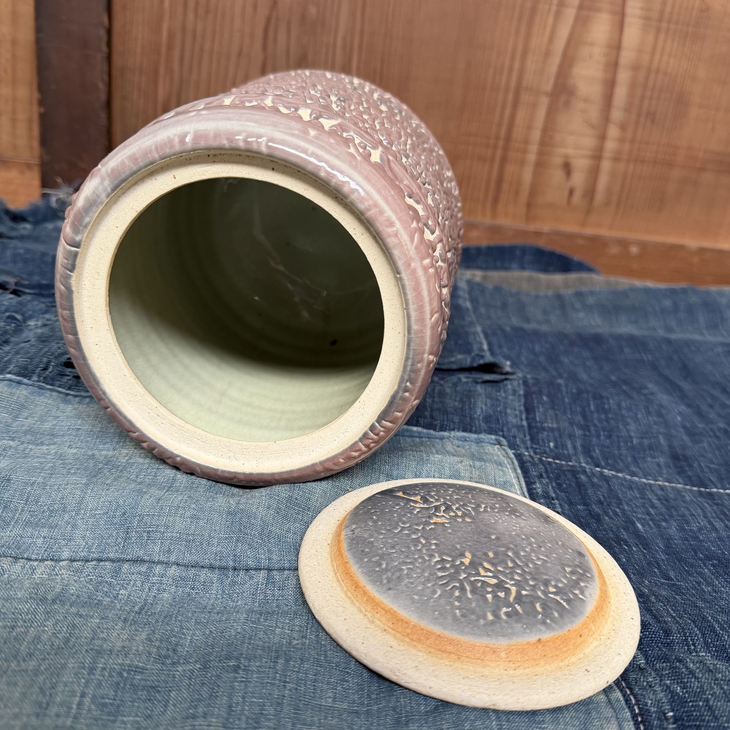 Mizusashi Water Jar for the Tea Ceremony – Noma Gazan, 1960s