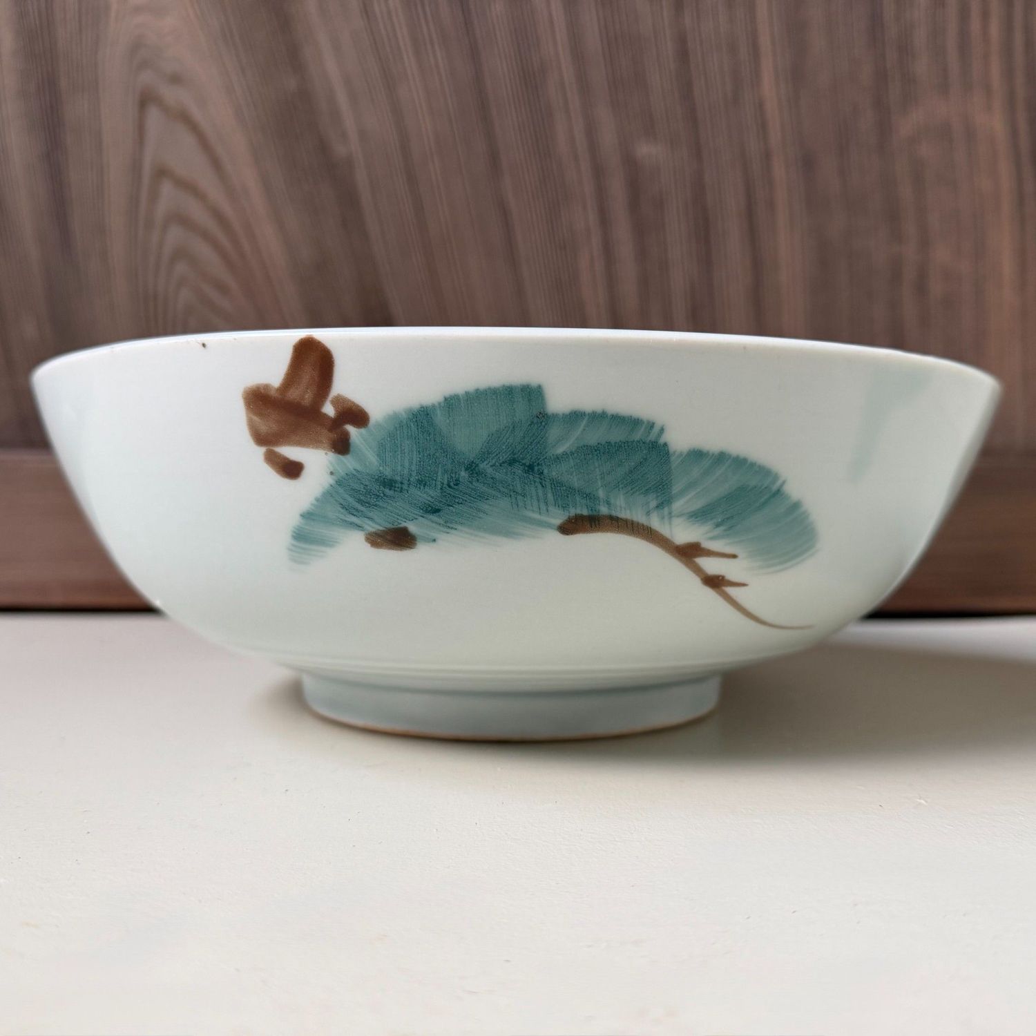 Japanse Vintage Porseleinen Kom met Sho Chiku Bai decor, 1950s