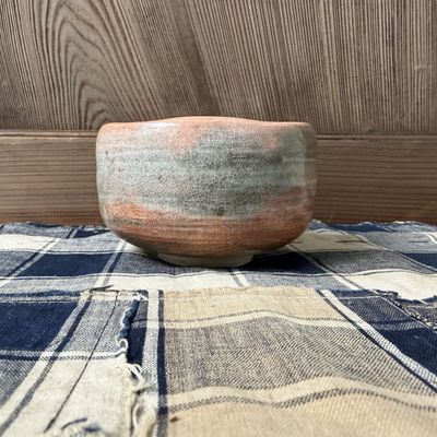 Japanese Raku-ware Matcha Chawan (Tea Bowl), 1970s Japanese Raku-ware Matcha Chawan (Tea Bowl), 1970s