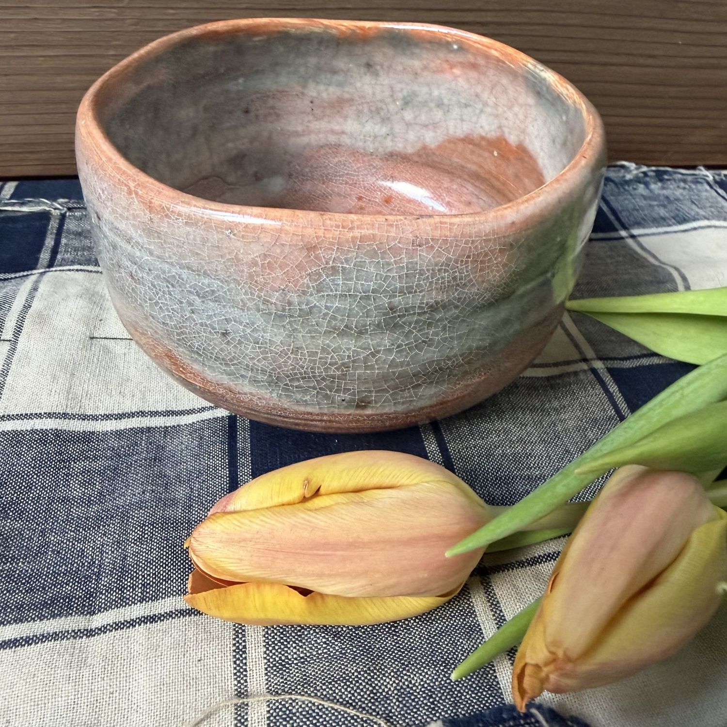 Japanese Raku-ware Matcha Chawan (Tea Bowl), 1970s