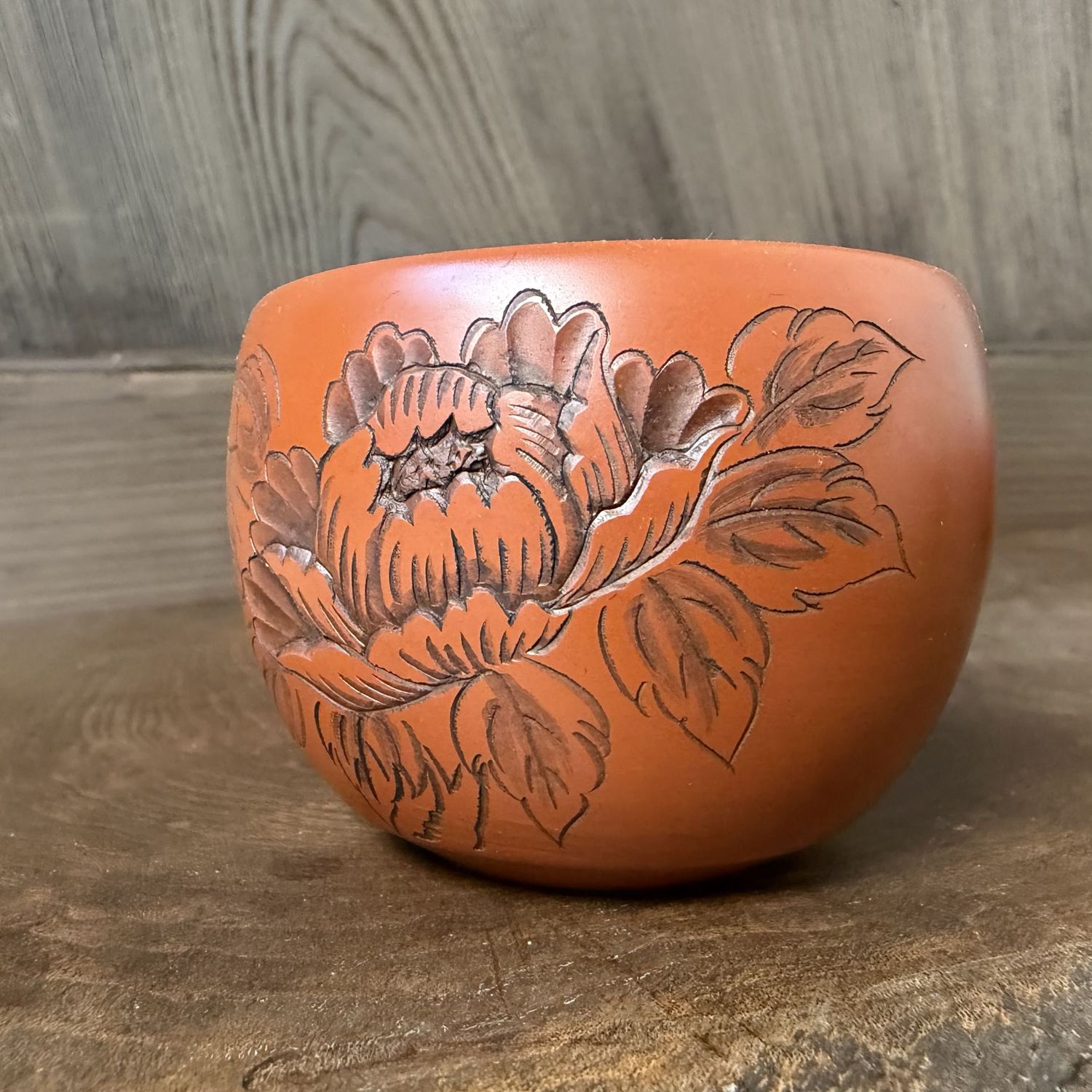 Set Tokoname Theekeramiek, Shudei-klei met Bloemdecor, 1970s