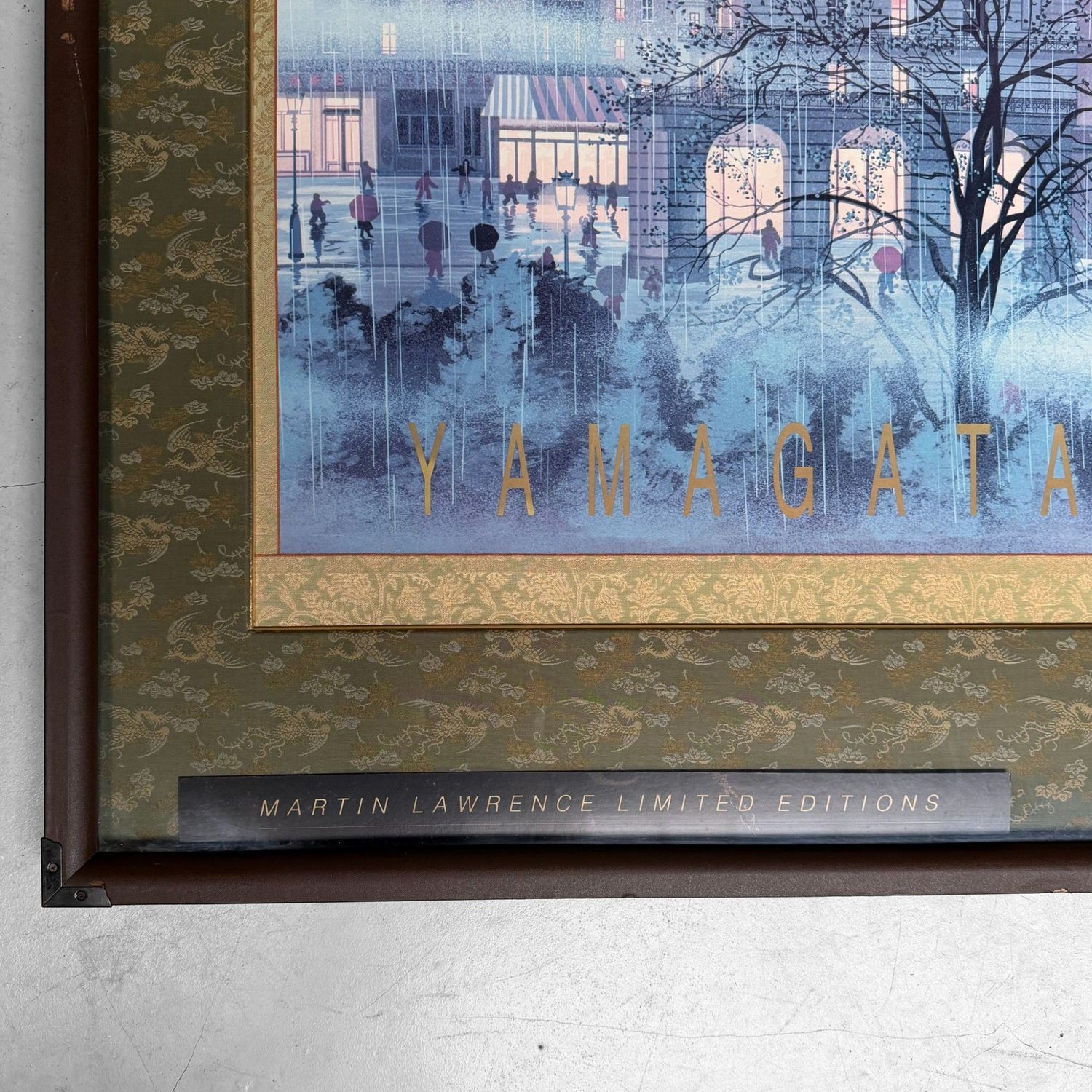 Hiro Yamagata – Rainy Paris, Luxury Framed Print, 1980s