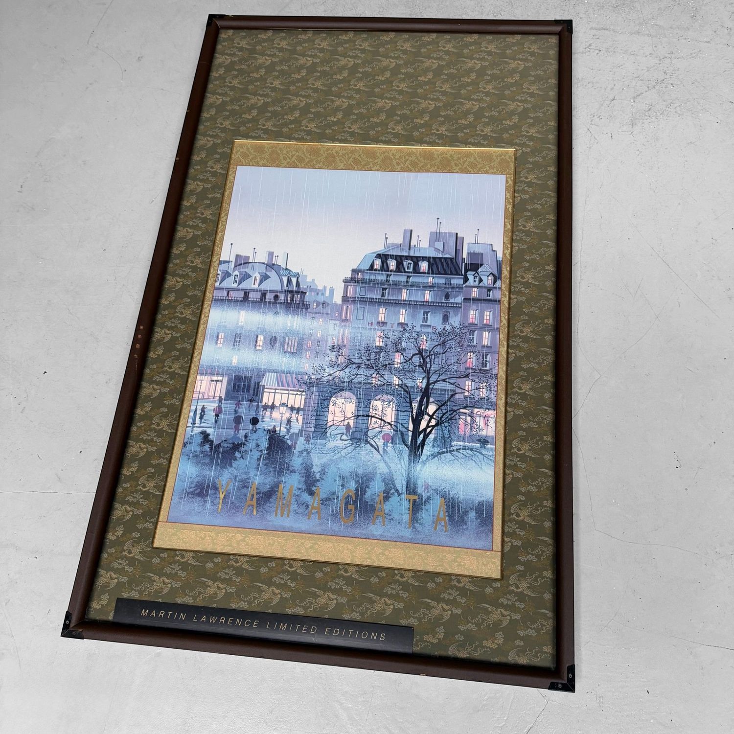 Hiro Yamagata – Rainy Paris, Luxury Framed Print, 1980s