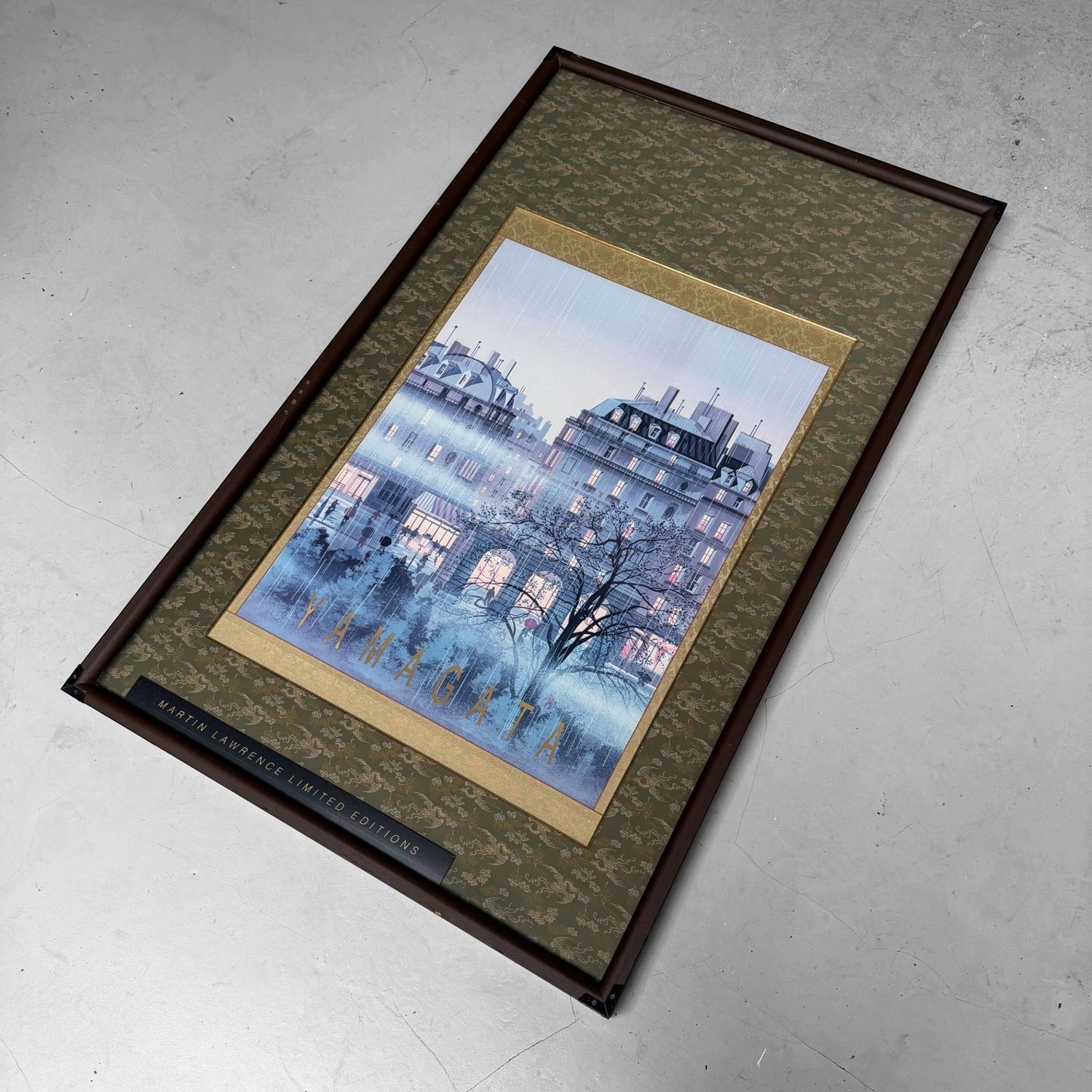 Hiro Yamagata – Rainy Paris, Luxury Framed Print, 1980s
