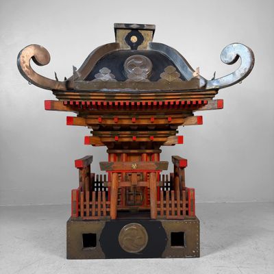 Monumental Japanese Mikoshi, Portable Shinto Shrine, ca. 1880