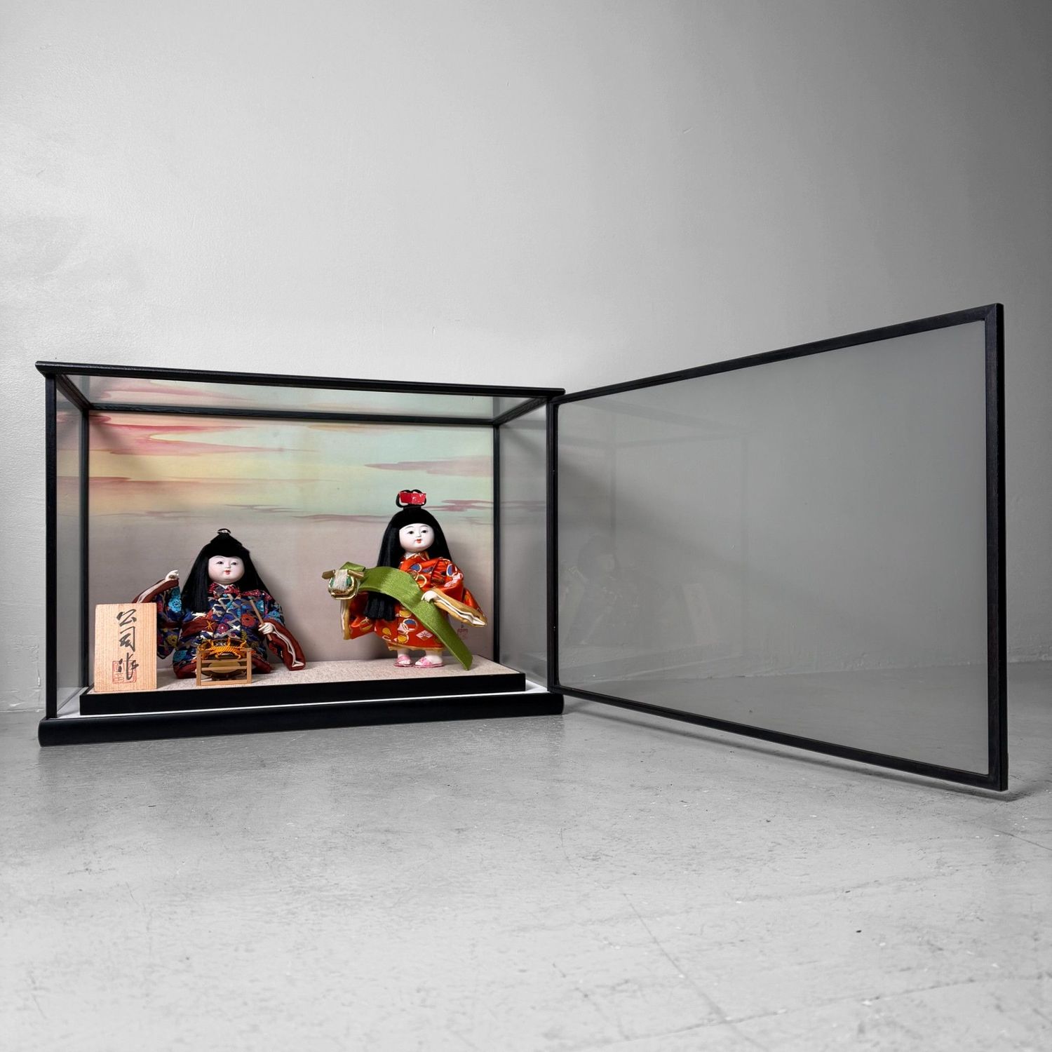 ​Japanse Poppen, Gogatsu Ningyō, Glazen Display, 1970s
