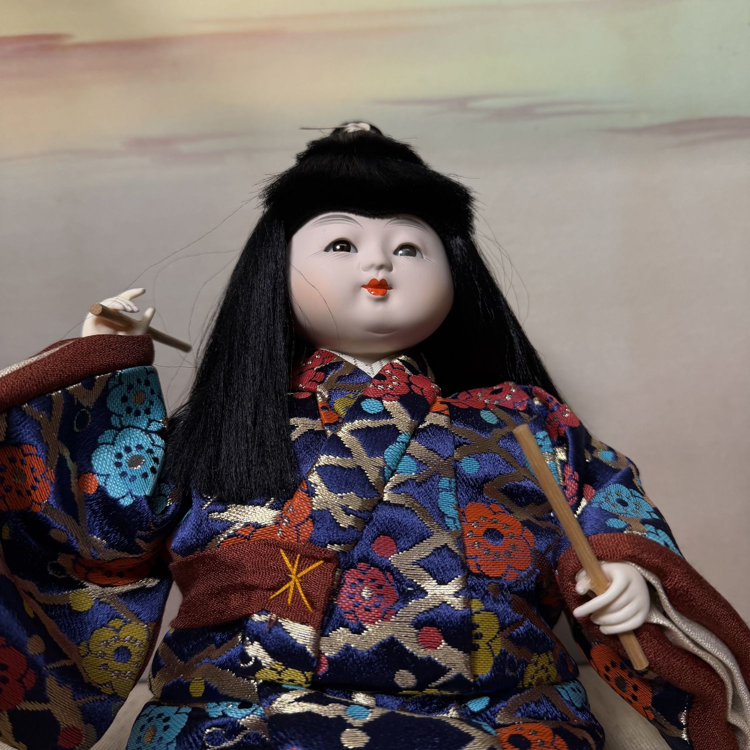 ​Japanse Poppen, Gogatsu Ningyō, Glazen Display, 1970s