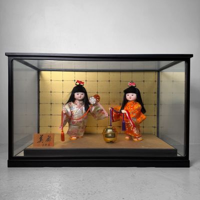 Japanse Ichimatsu Poppen-display, Sangatsu Ningyō, 1970s