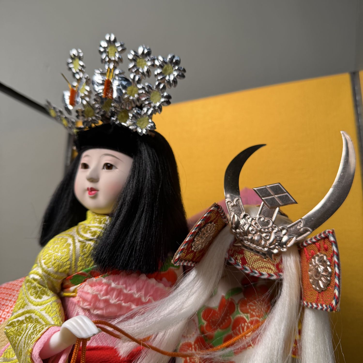 Japanese Doll in Glass Display, Hina-ningyō, 1970s