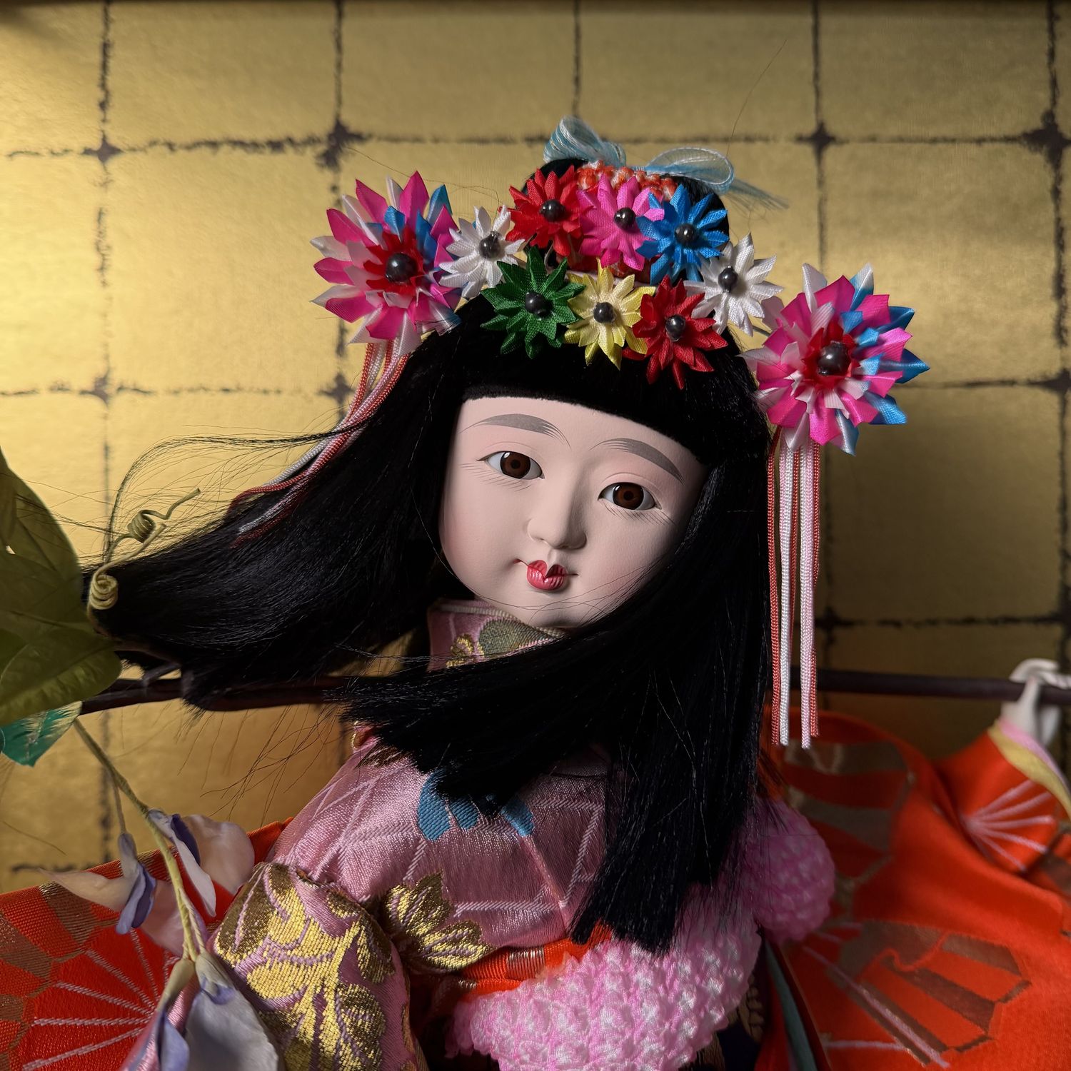 Japanse Buyō-pop, “Fuji Musume” in glazen vitrine, 1961