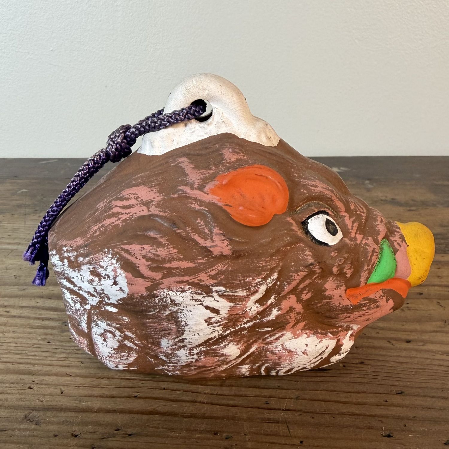 Japanse Dorei Zwijn – Keramisch Geluksbelletje