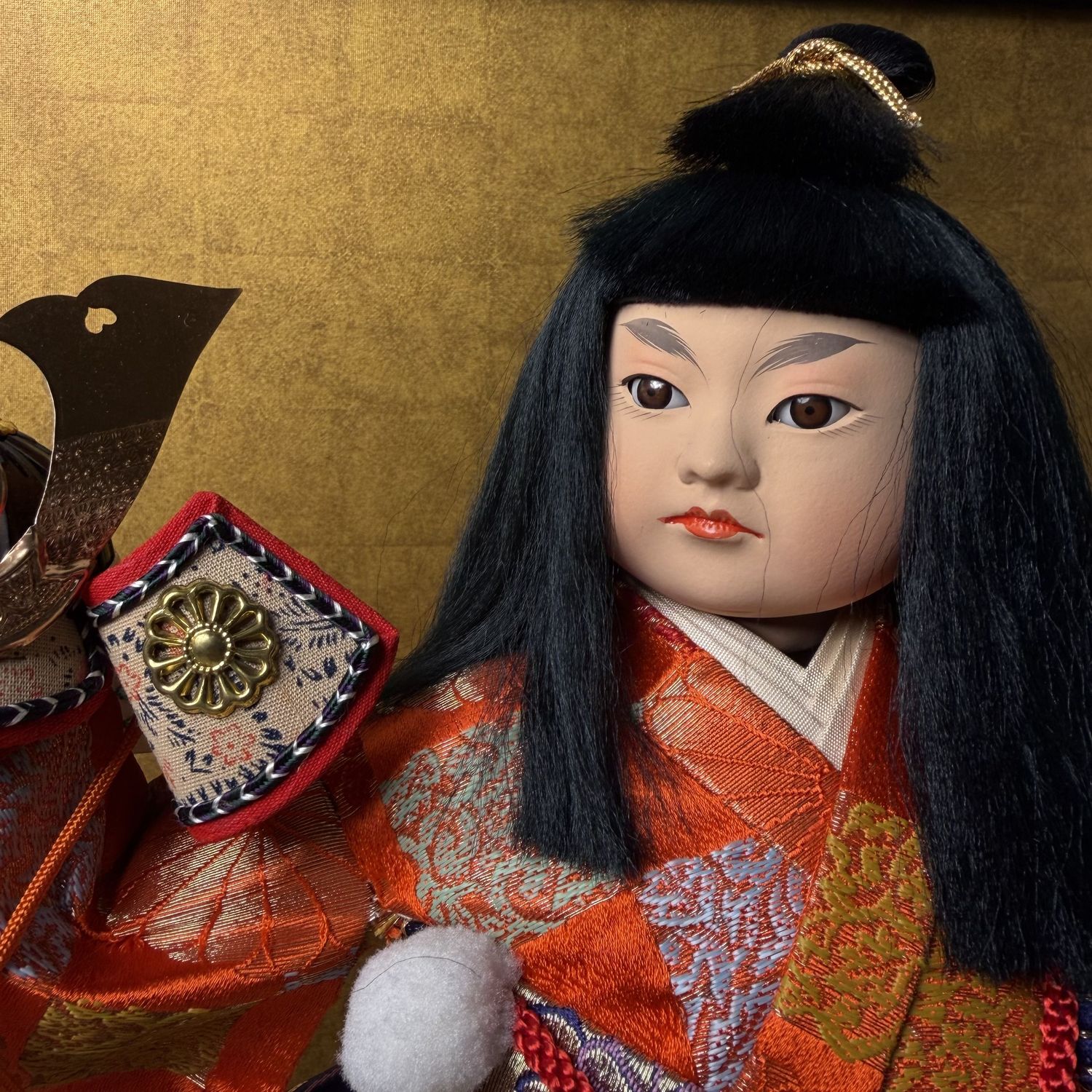 Japanse Gogatsu Krijgerspop, Glazen Vitrine, “Eerste veldslag”, 1980