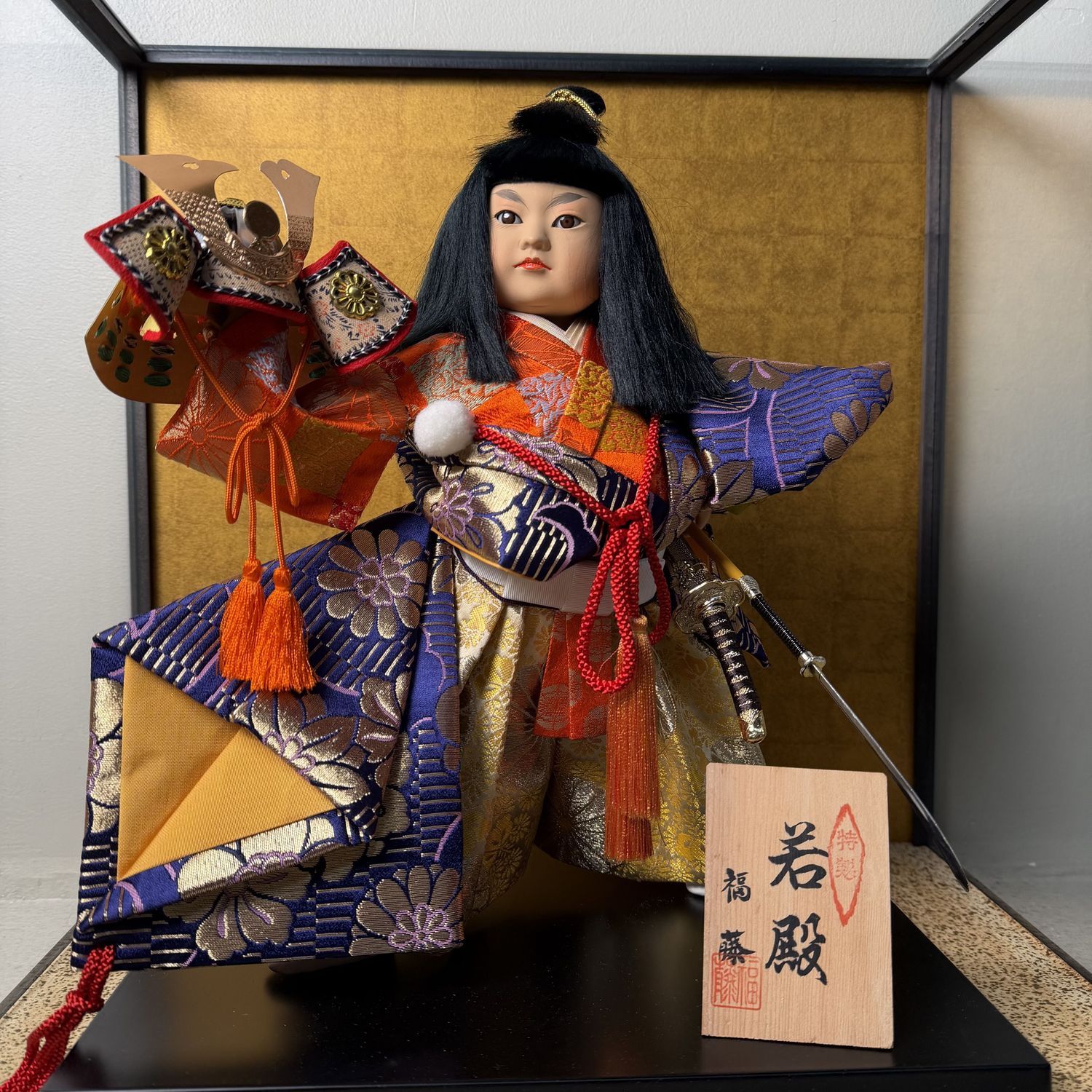 Japanse Gogatsu Krijgerspop, Glazen Vitrine, “Eerste veldslag”, 1980