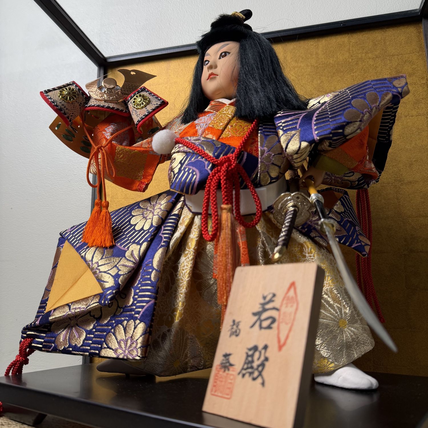 Japanse Gogatsu Krijgerspop, Glazen Vitrine, “Eerste veldslag”, 1980