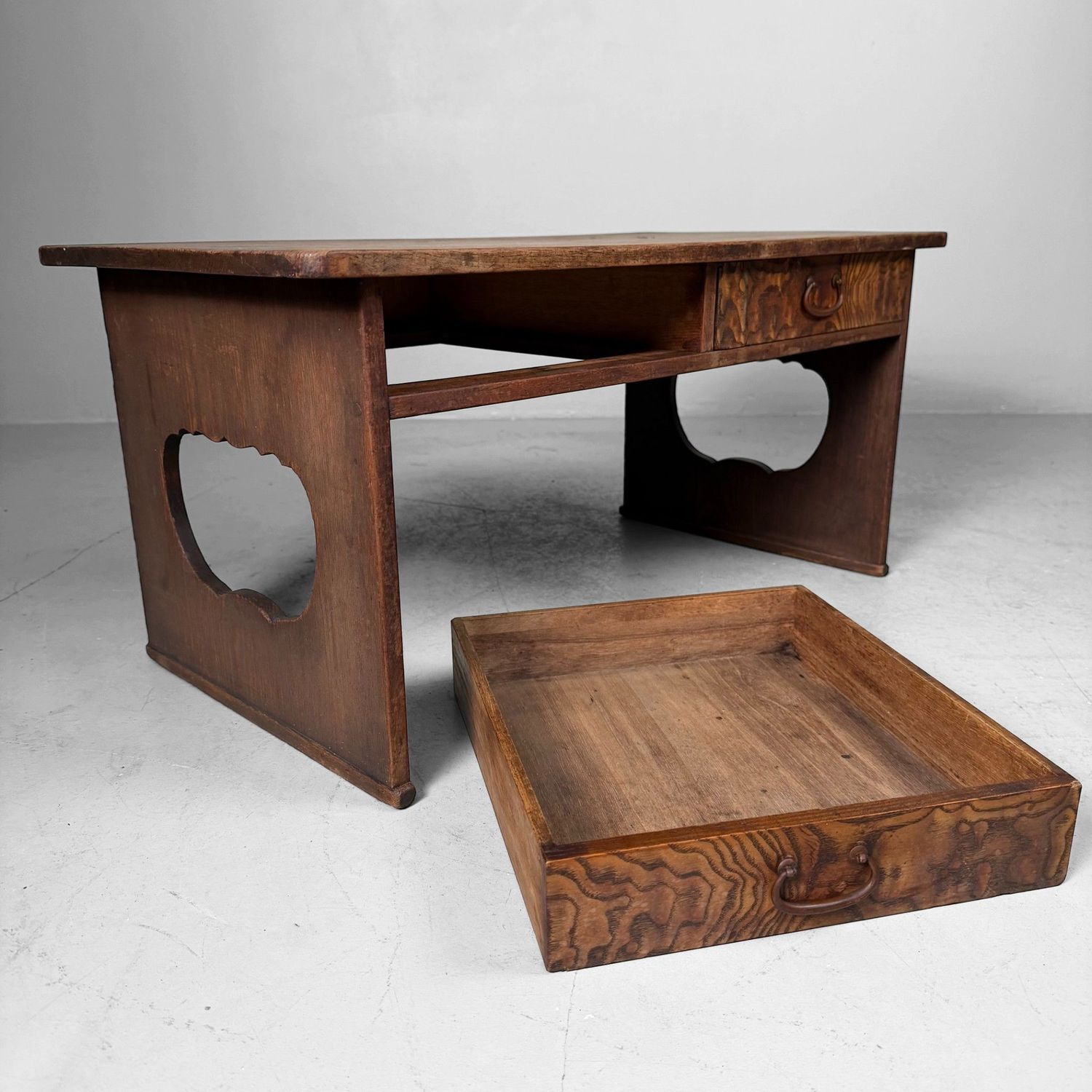 Traditional Japanese Low Writing Desk, Fumizukue, 1910s Traditional Japanese Low Writing Desk, Fumizukue, 1910s