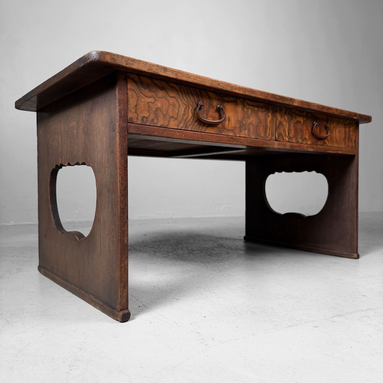 Traditional Japanese Low Writing Desk, Fumizukue, 1910s Traditional Japanese Low Writing Desk, Fumizukue, 1910s