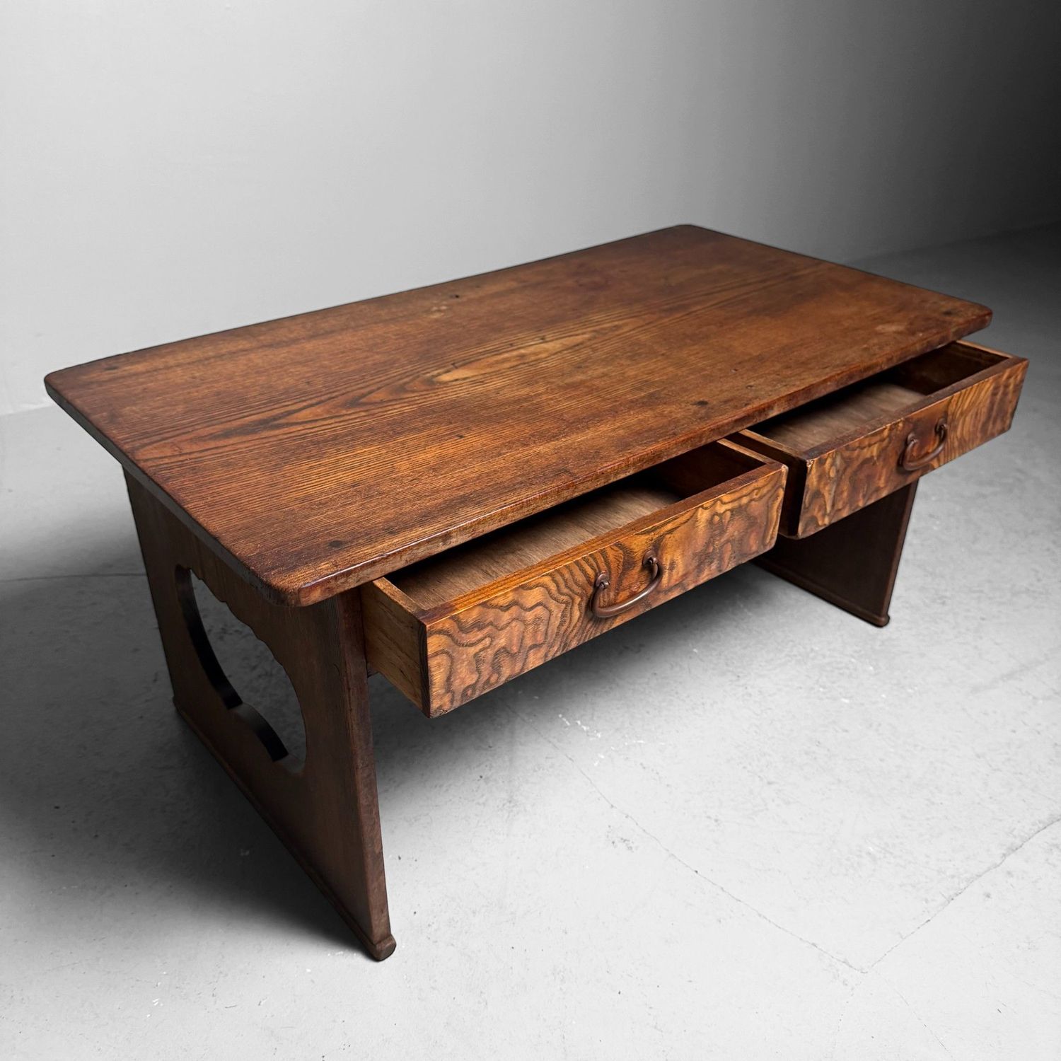 Traditional Japanese Low Writing Desk, Fumizukue, 1910s Traditional Japanese Low Writing Desk, Fumizukue, 1910s