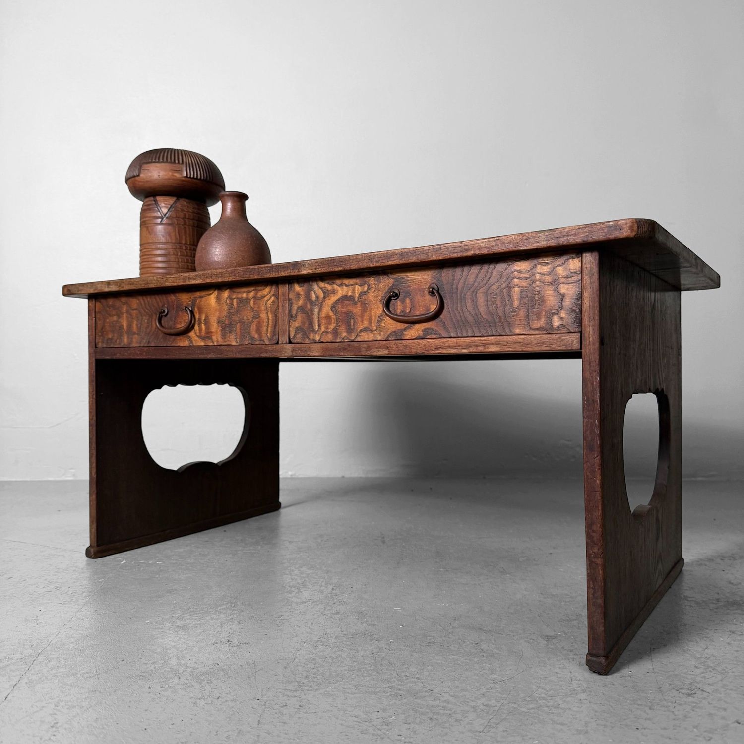 Traditional Japanese Low Writing Desk, Fumizukue, 1910s Traditional Japanese Low Writing Desk, Fumizukue, 1910s