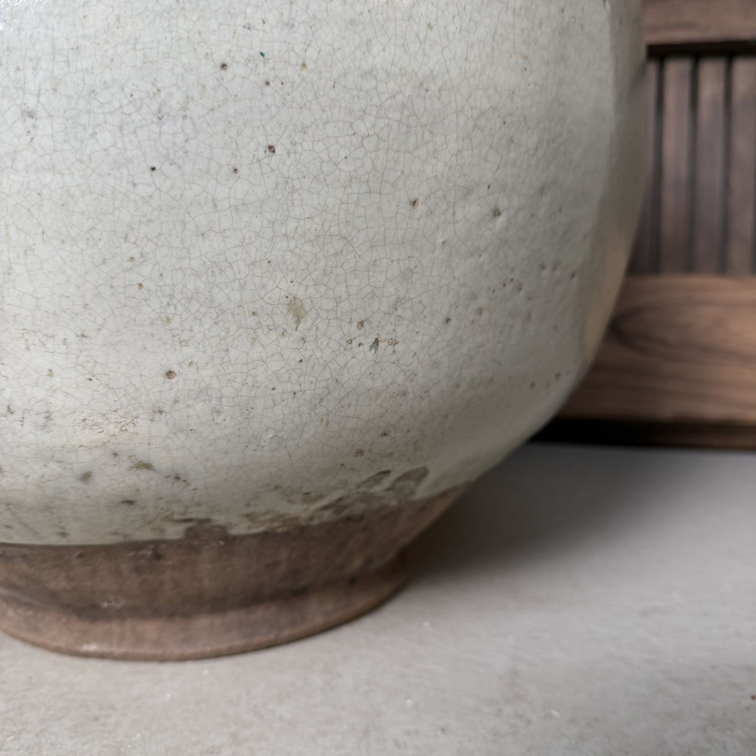 Grote Japanse Voorraadpot, Tsubo, Traditioneel Steengoed, 1950s Grote Japanse Voorraadpot, Tsubo, Traditioneel Steengoed, 1950s