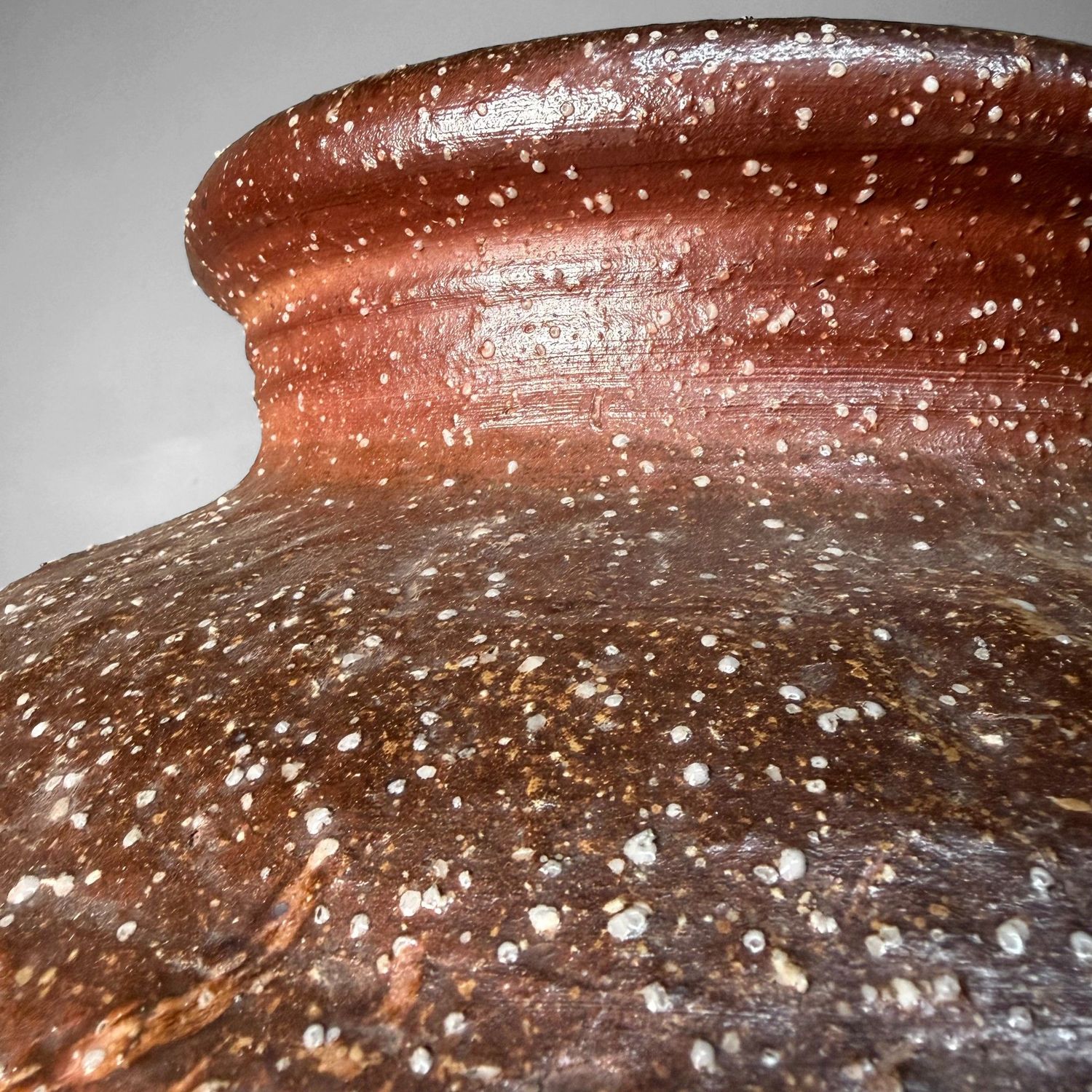 Large Shigaraki Tsubo – Monumental Floor Vase, 1940s