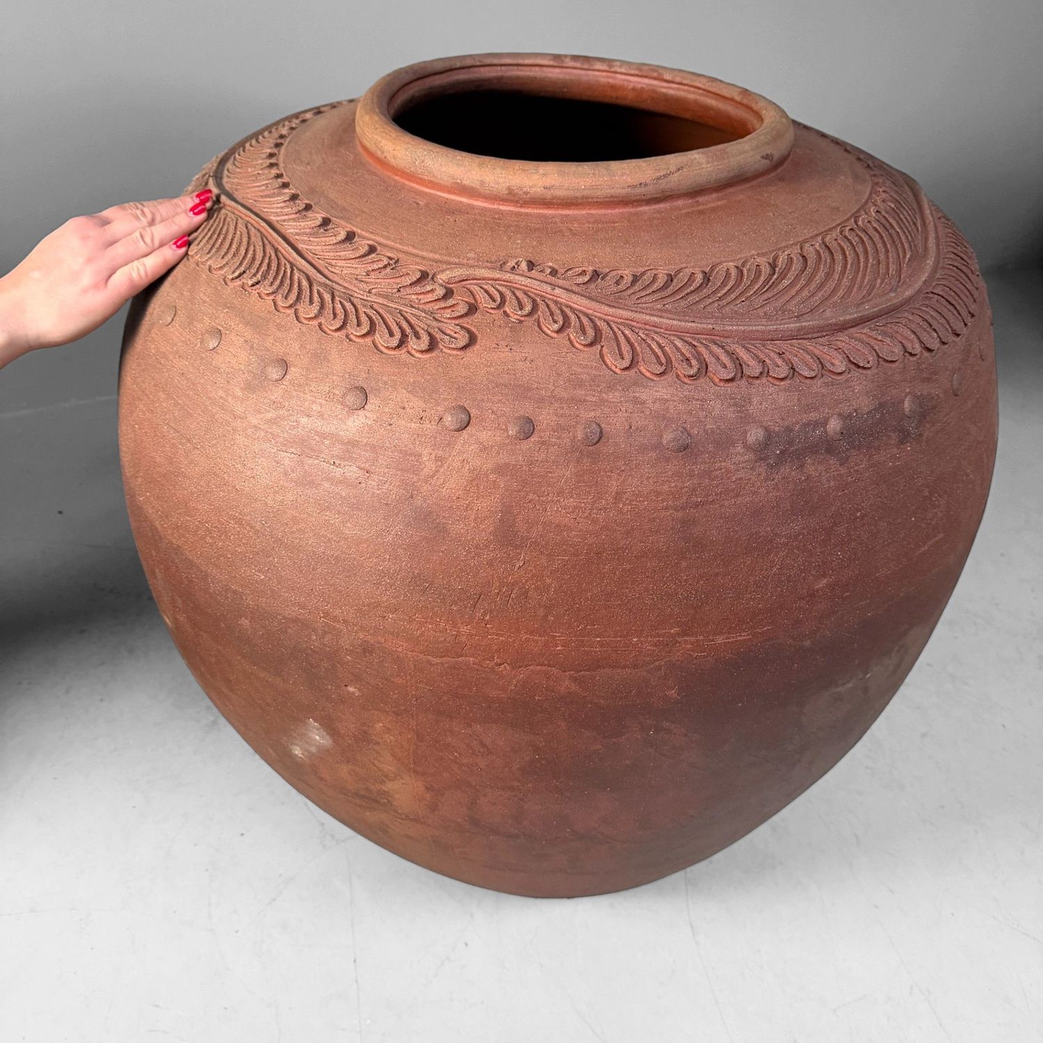 Monumentale Japanse Terracotta Kruik, 1960s