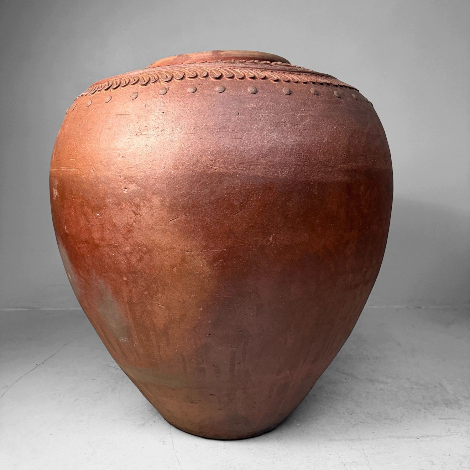Monumentale Japanse Terracotta Kruik, 1960s