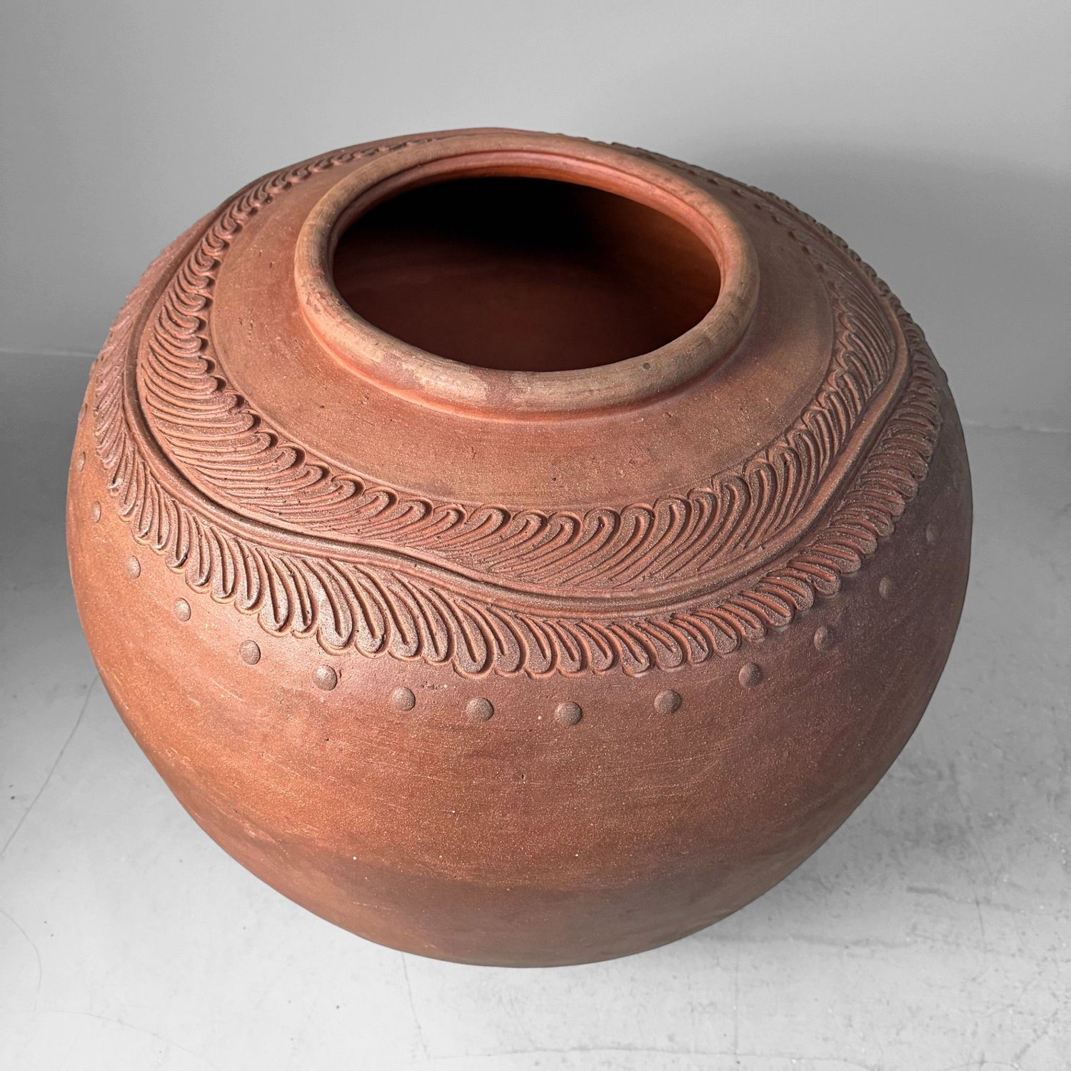 Monumentale Japanse Terracotta Kruik, 1960s