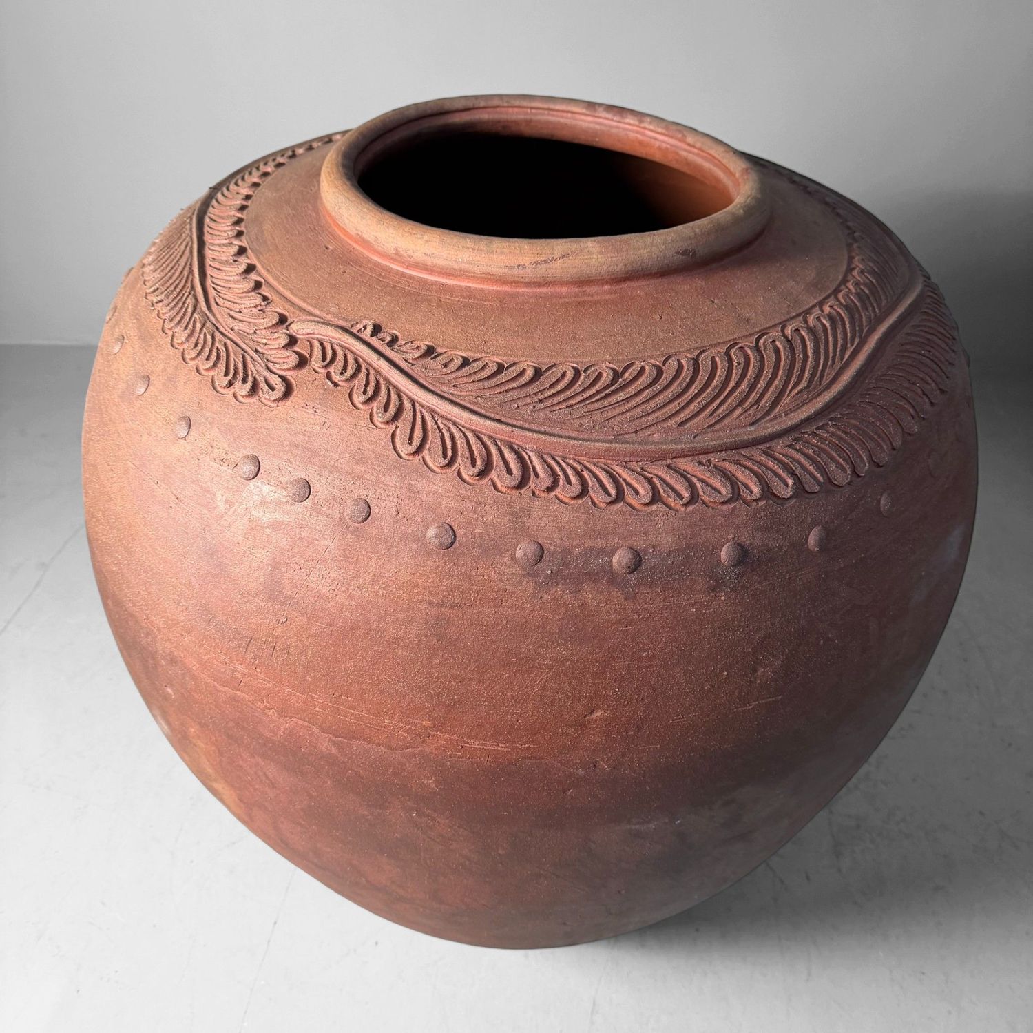 Monumentale Japanse Terracotta Kruik, 1960s