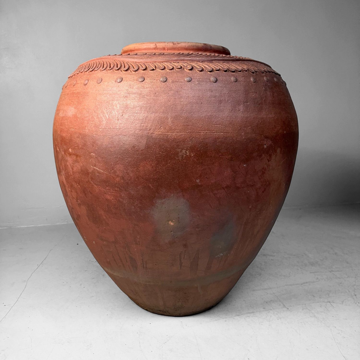Monumentale Japanse Terracotta Kruik, 1960s